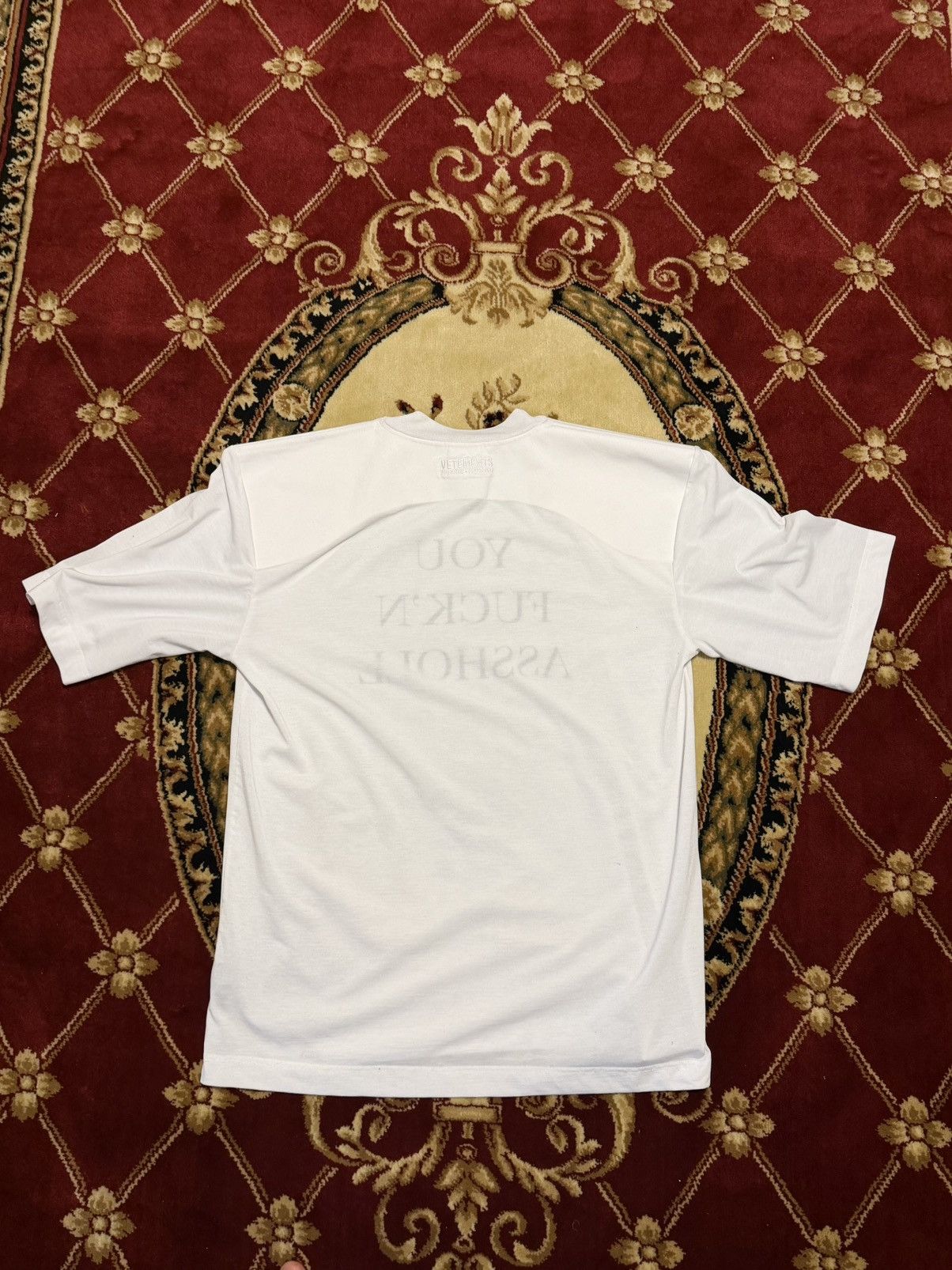 Vetements VETEMENTS S/S 2017 “YOU F’KN ASSHOLE” Football T-Shirt Size US S / EU 44-46 / 1 - 2 Thumbnail