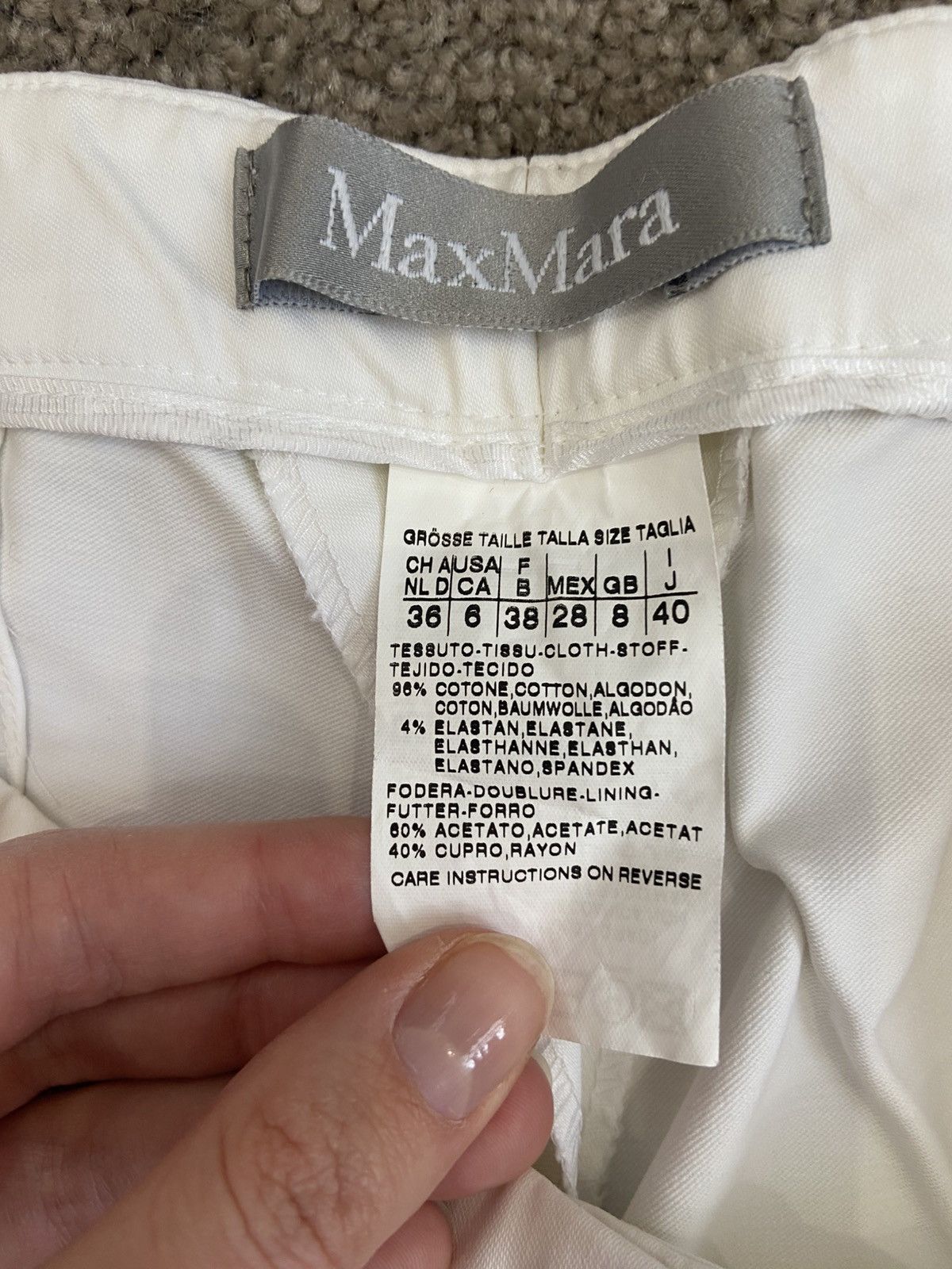 Max Mara Max Mara Blend Cropped Pants Size 28" / US 6 / IT 42 - 3 Thumbnail