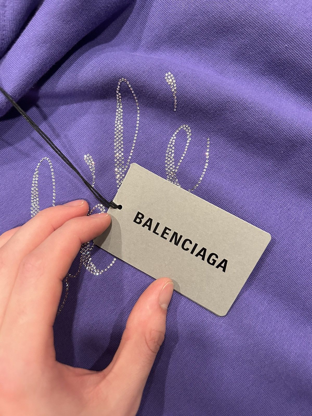 Balenciaga BNWT Balenciaga Bebe Unfit Hoodie in Purple | Grailed