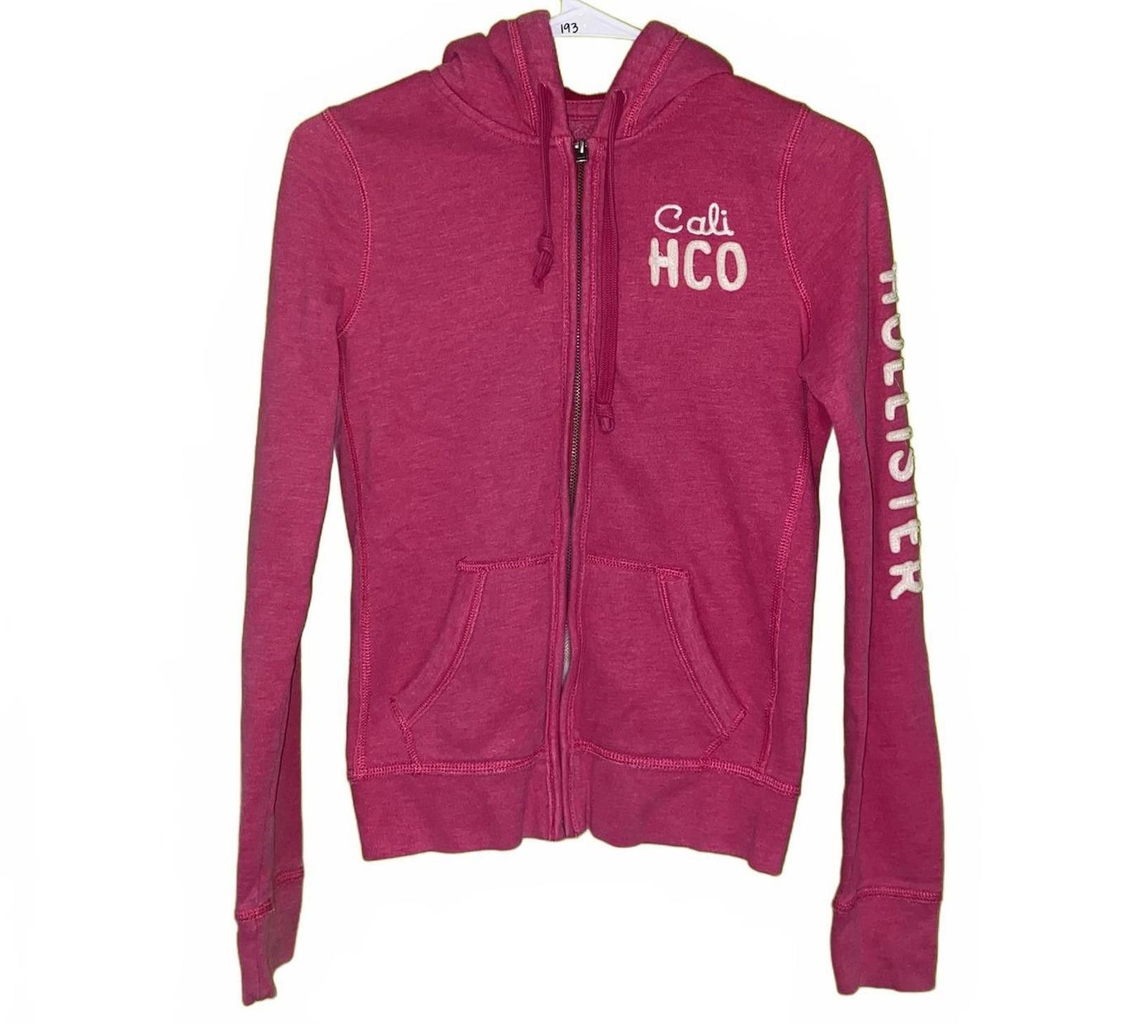 Designer Y2K Hollister Pink Hoodie S Size S / US 4 / IT 40 - 1 Thumbnail