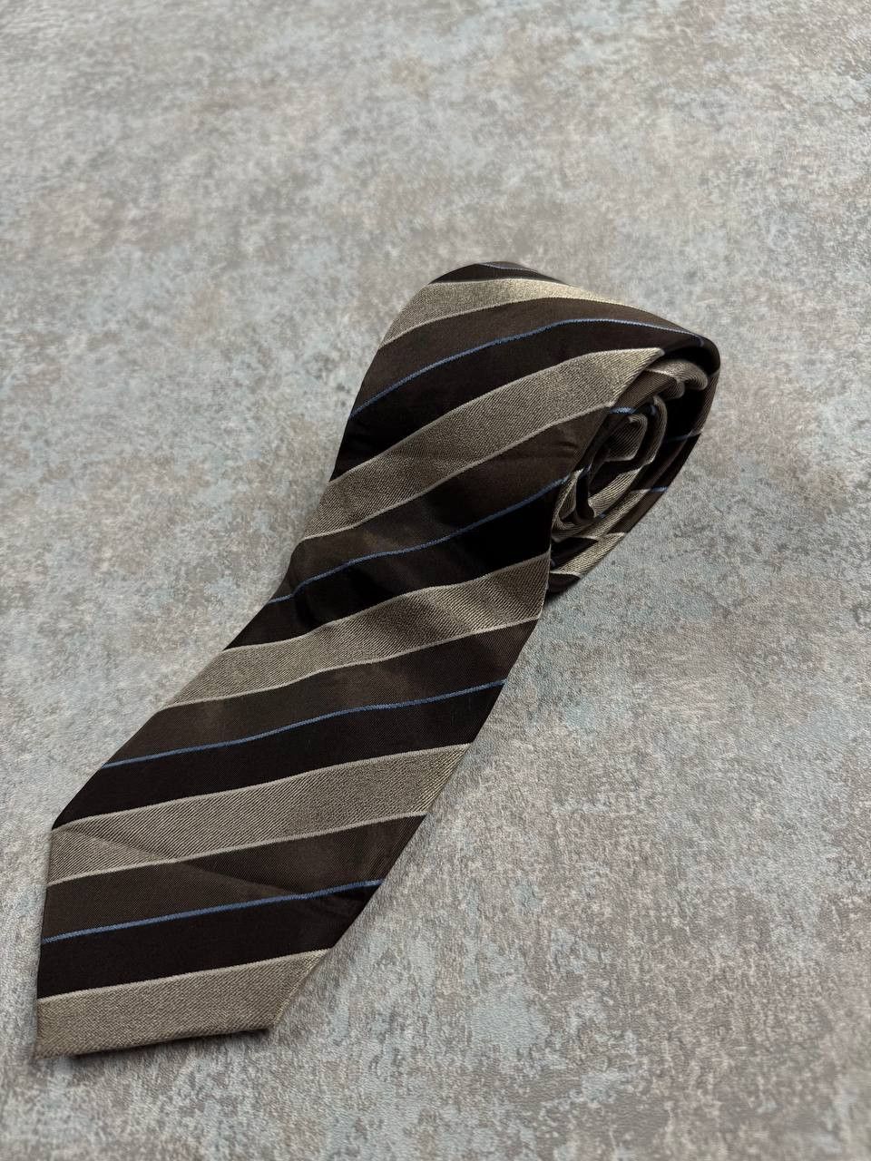 Balmain Balmain Homme Striped 100% Silk Men's Tie Size ONE SIZE - 4 Thumbnail