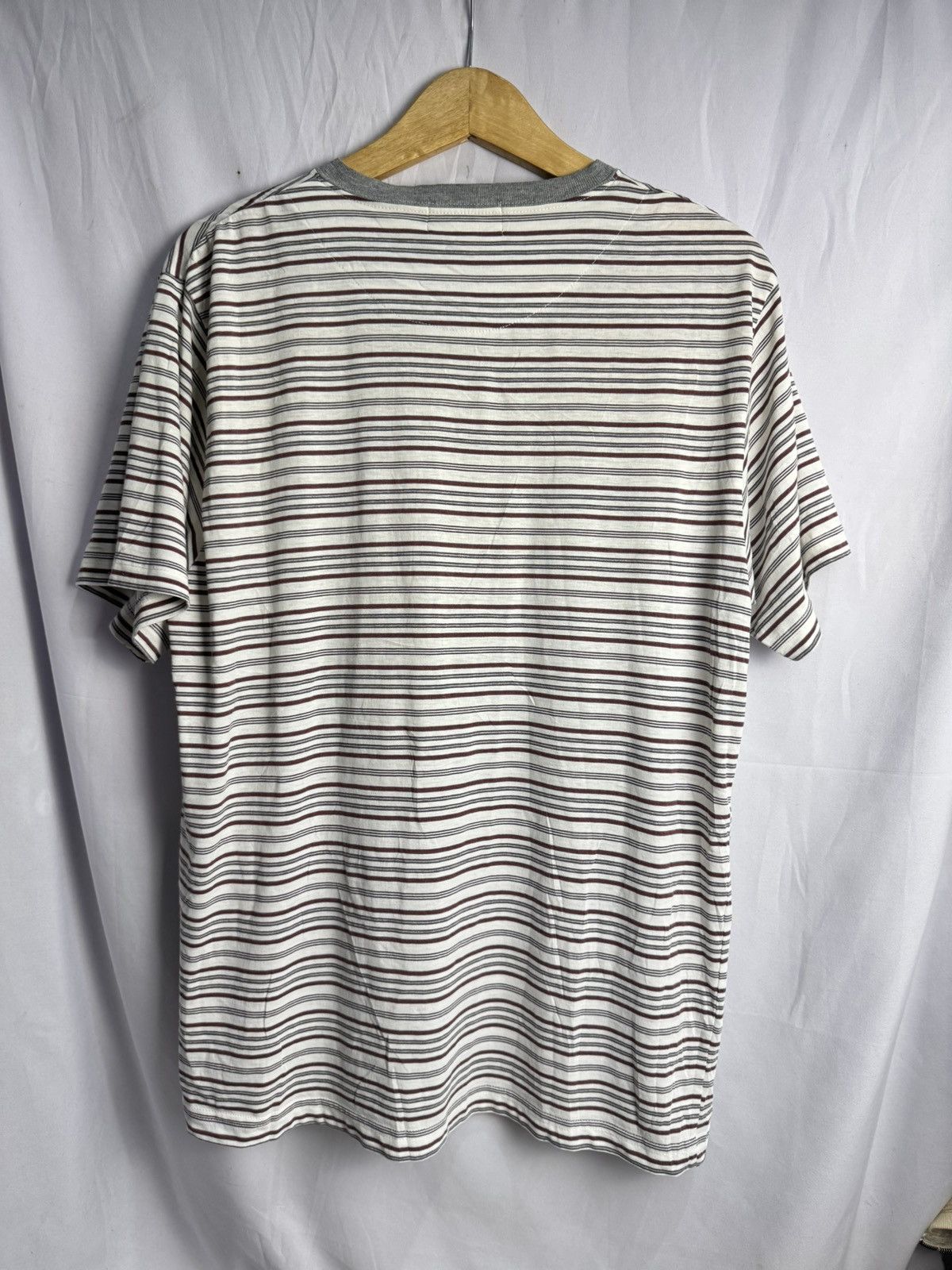 Yohji Yamamoto Yohji Yamamoto Stripe Tees Button Y'Saccs Size US L / EU 52-54 / 3 - 2 Thumbnail