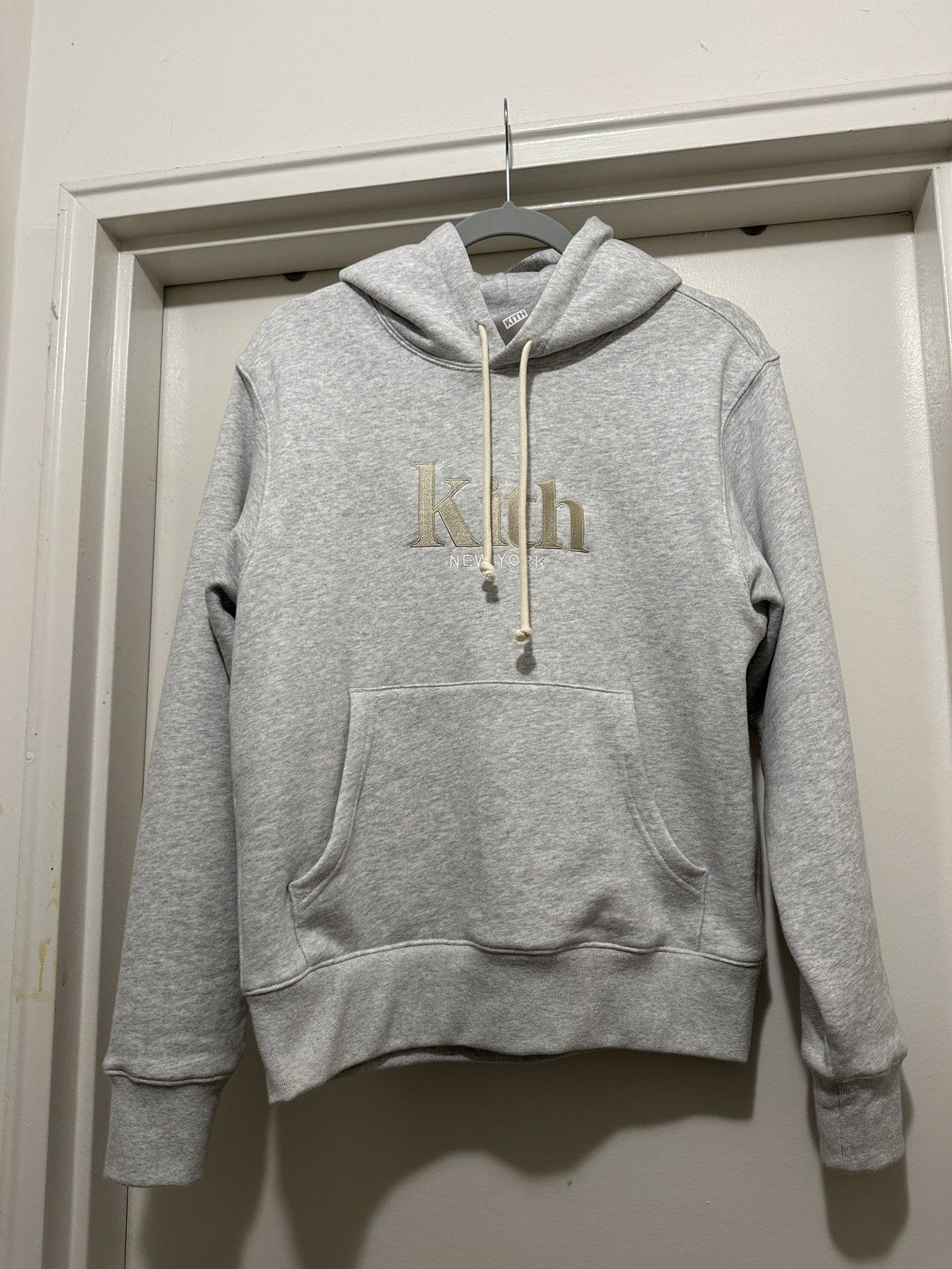 image of Kith Women Jane New York Hoodie Ii - Light Heather Grey - Sm (Size Small)