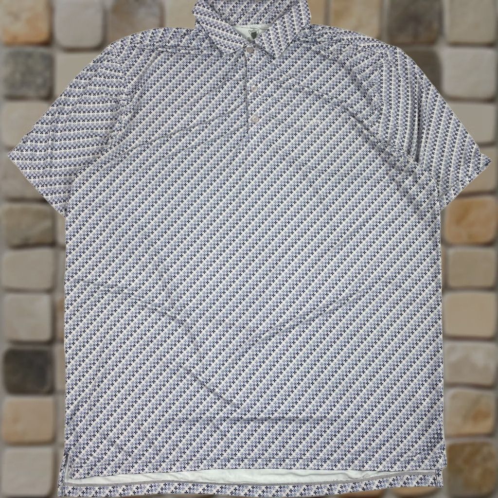 Vintage US Open Polo Shirt - Geometric Golf Short Sleeve Purple Mens XL Size US XL / EU 56 / 4 - 1 Thumbnail