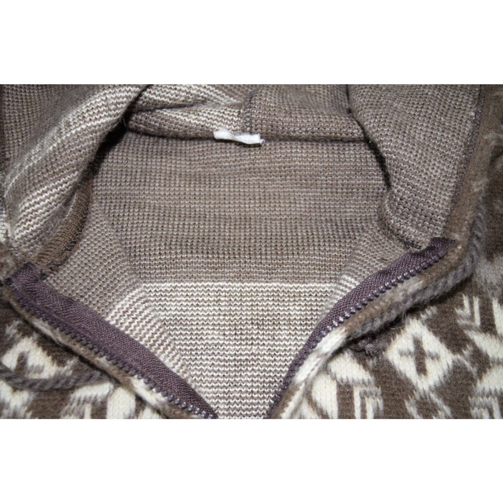 Vintage VINTAGE BROWN ALPACA WOOL ZIP UP HOODIE FLEECE JACKET WESTERN SOFT KNIT XL PERU Size US XL / EU 56 / 4 - 5 Thumbnail