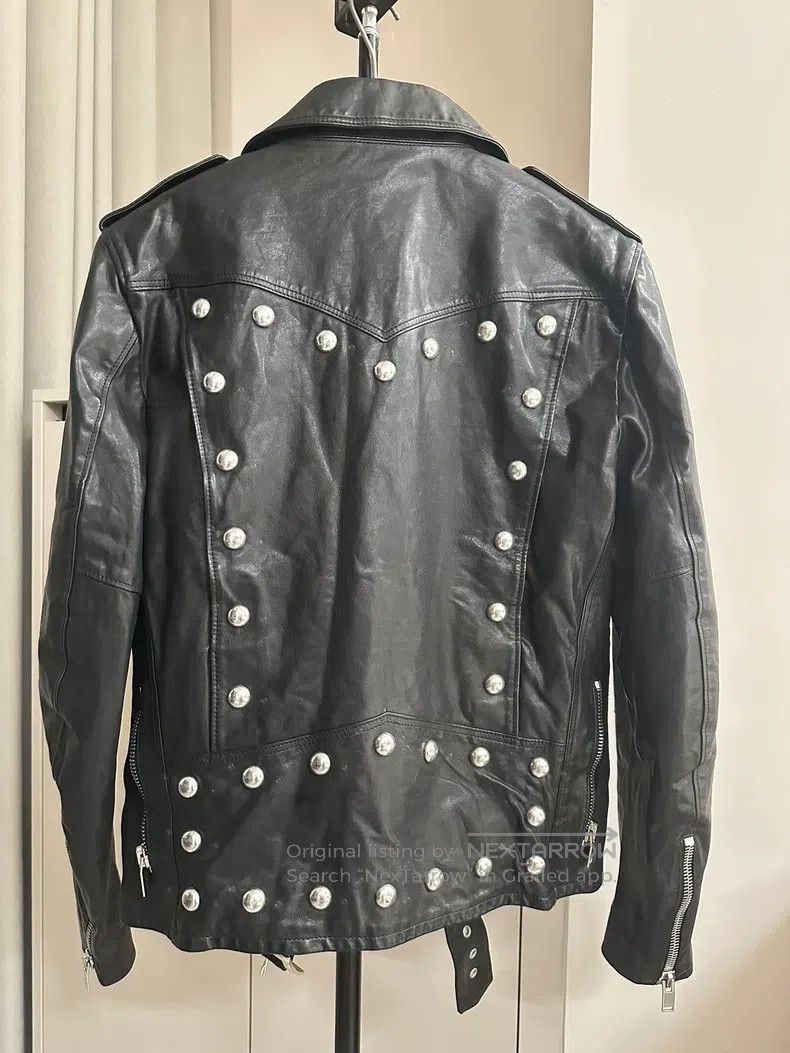 Saint Laurent Paris Saint Laurent Paris Black Leather Studs Biker Leather Jack Size US M / EU 48-50 / 2 - 3 Thumbnail