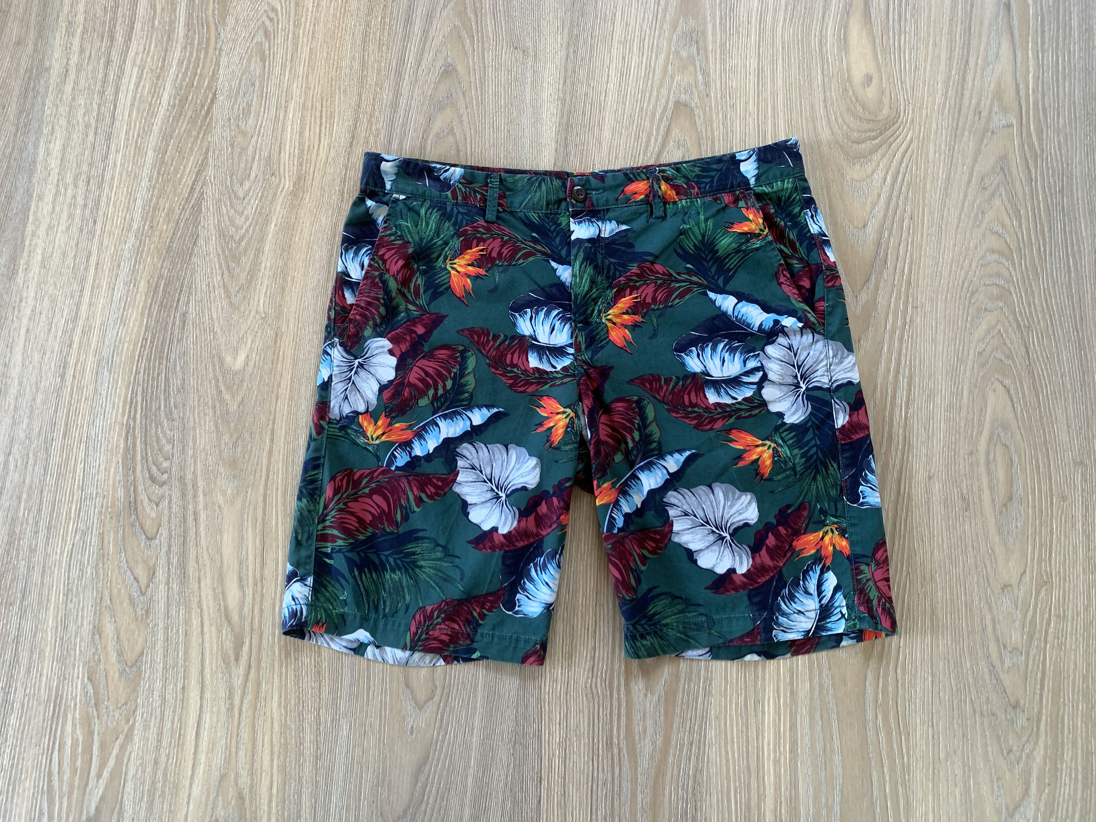 Gap Gap Mens Multicolor Cotton Floral Chino Shorts Size US 34 / EU 50 - 10 Thumbnail