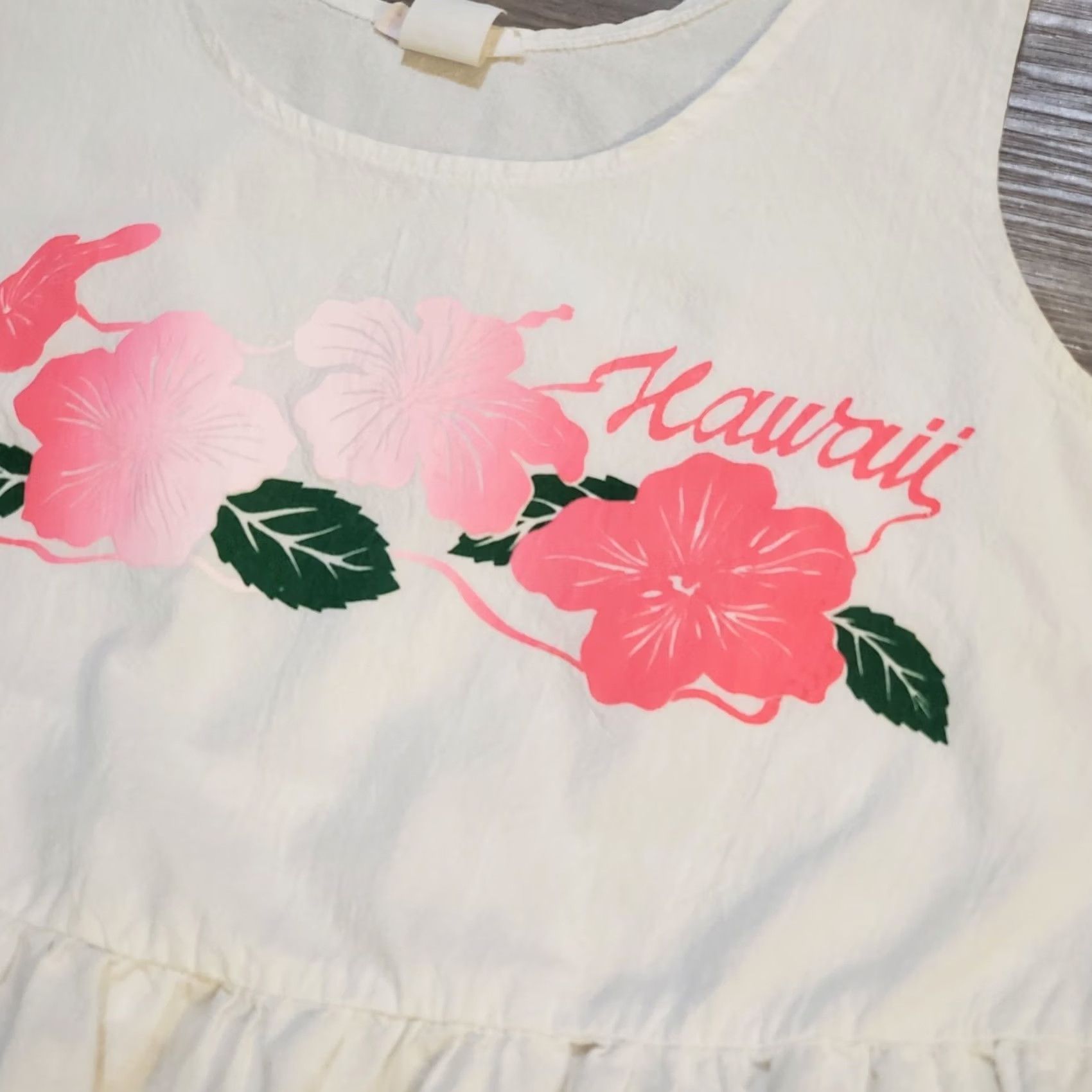 Vintage VINTAGE Hawaii Cropped Ruffle Tank Top Large White Linen 90s Resort Summer Travel Womens Size L / US 10 / IT 46 - 3 Thumbnail
