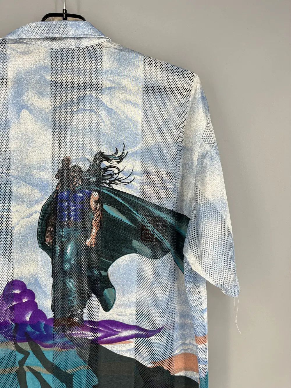 Vintage Vintage Japanese Style Short Sleeve Mesh Shirt Streetwear Size US L / EU 52-54 / 3 - 11 Thumbnail