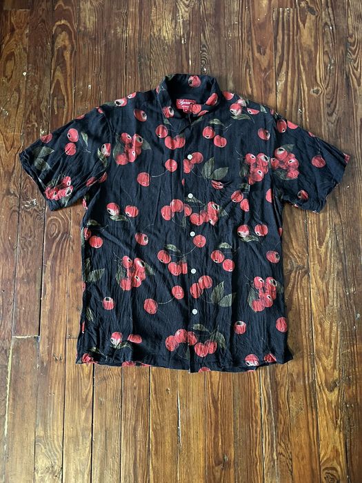 Supreme Cherry Rayon S/S Shirt | Grailed
