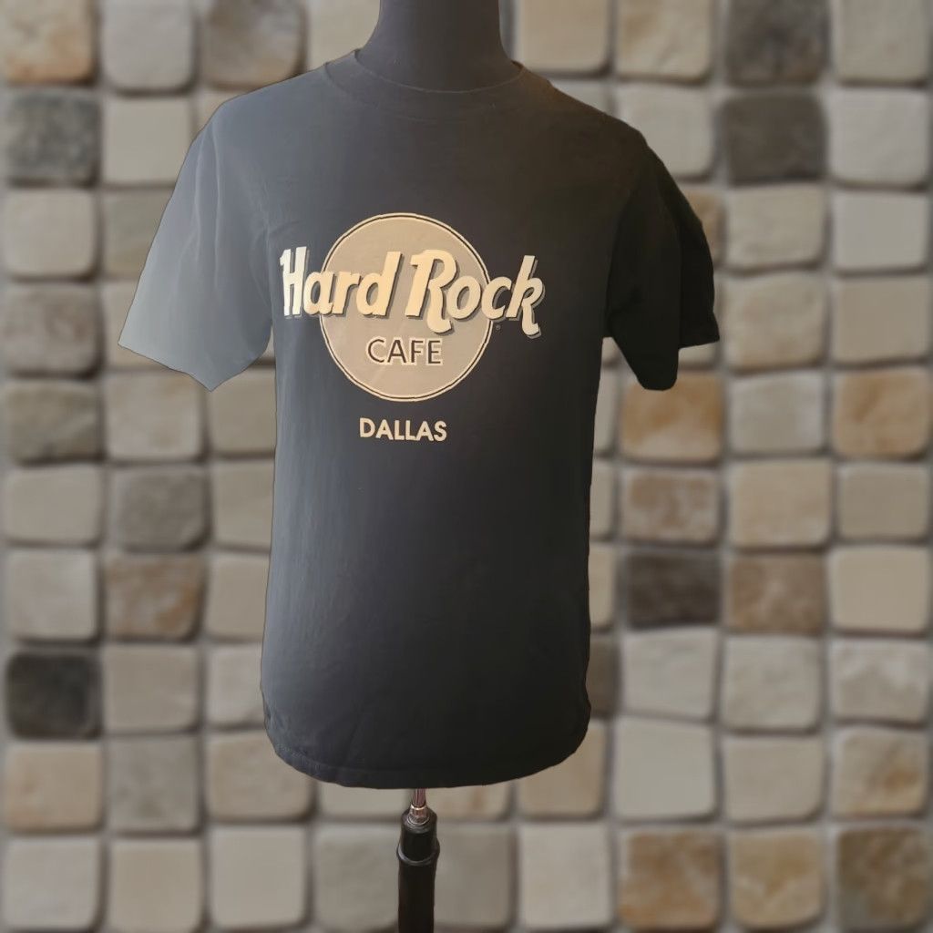 Hard Rock Cafe VINTAGE Hard Rock Cafe Dallas Black Short Sleeve T Shirt M Mens 90s 2000s Graphic Print Crew Neck Cotton Shirt Size US M / EU 48-50 / 2 - 1 Thumbnail