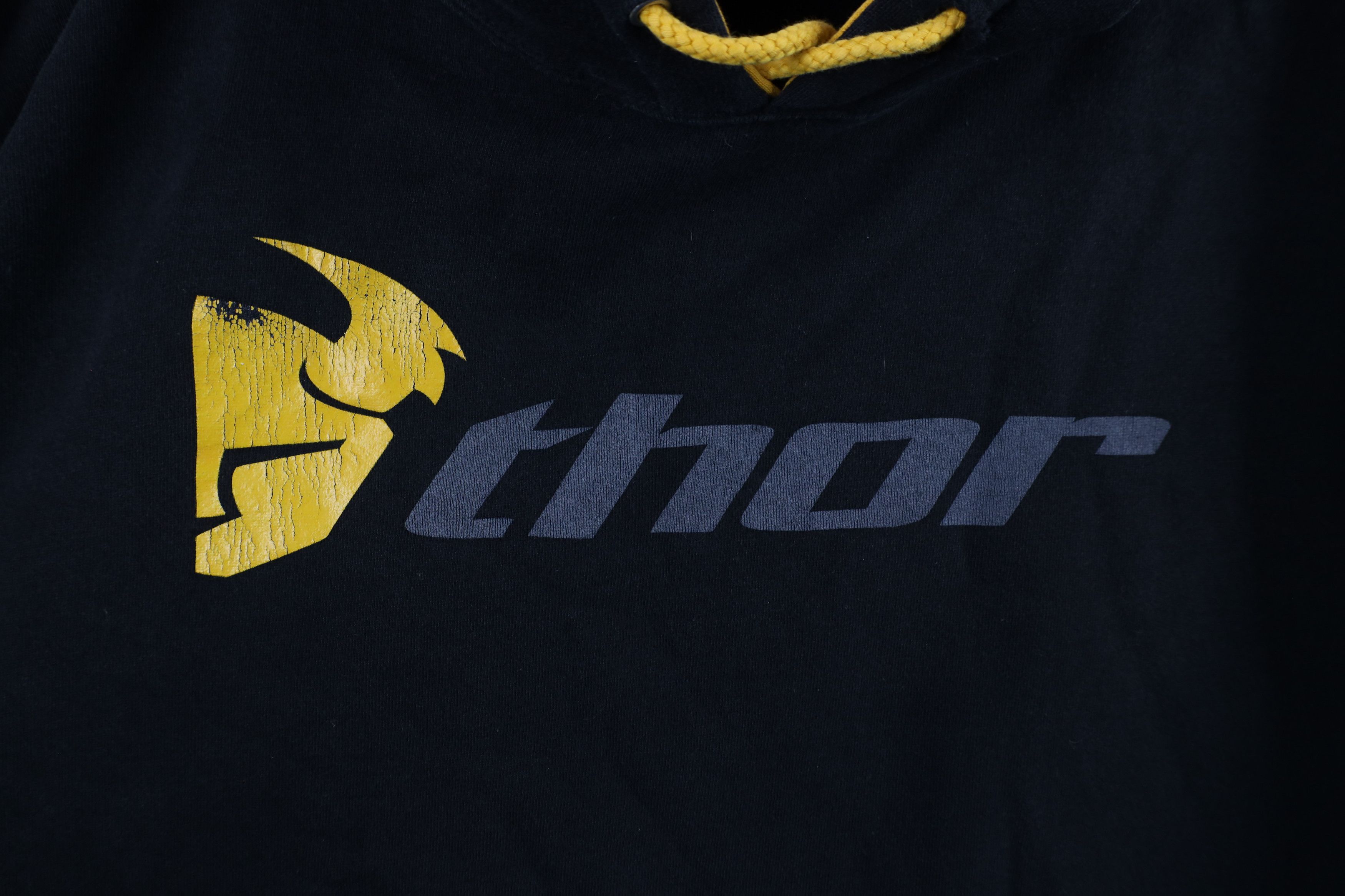Vintage Vintage 90s Thor Racing Spell Motocross Hoodie Sweatshirt Size US M / EU 48-50 / 2 - 6 Thumbnail
