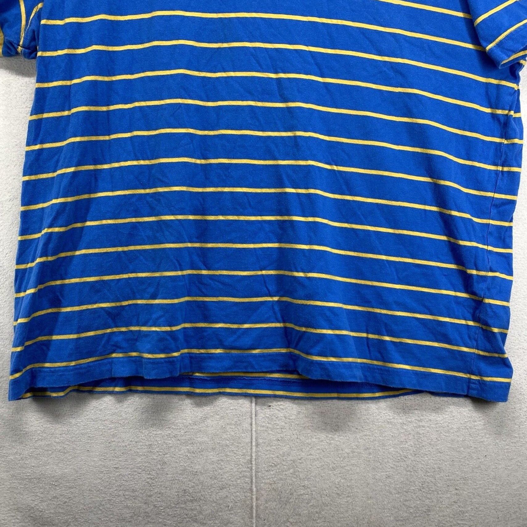 Vintage VINTAGE Saddlebred T-Shirt Men L/XL Short Sleeve Crew Neck Graphic Ramones Logo Cotton Blue & Yellow 80s Punk Grunge Size US L / EU 52-54 / 3 - 4 Thumbnail