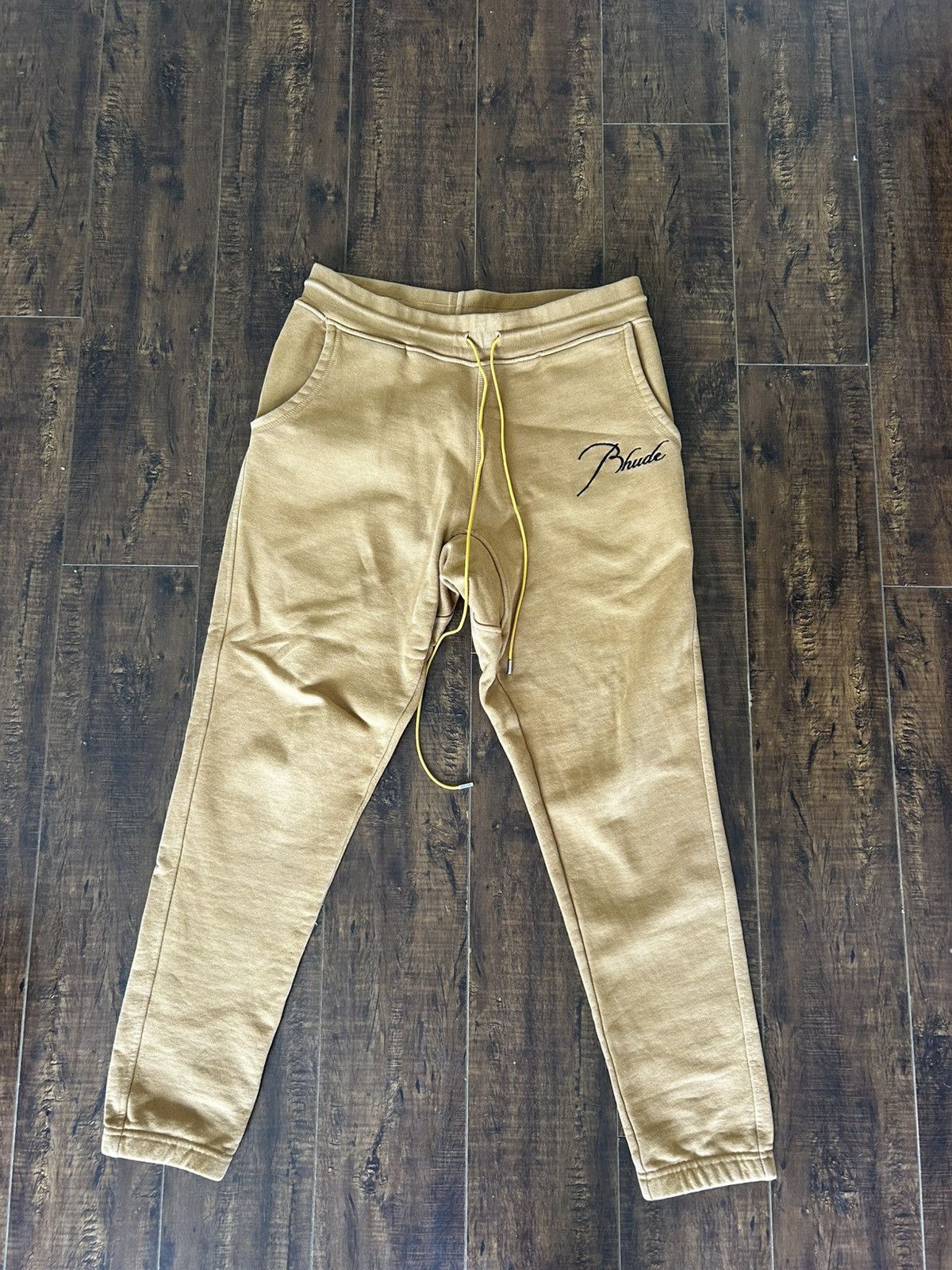 Rhude Rhude Embroidered Logo Lounge Sweatpants Brown Size US 32 / EU 48 - 2 Thumbnail