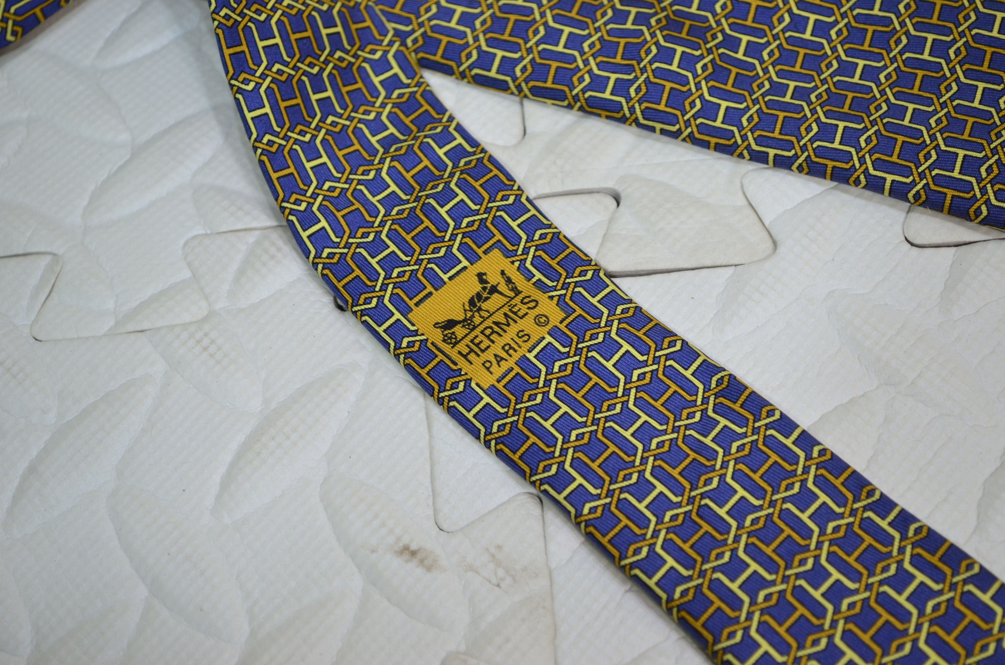 Hermes × Vintage Vintage Hermes Paris Necktie Size ONE SIZE - 4 Thumbnail