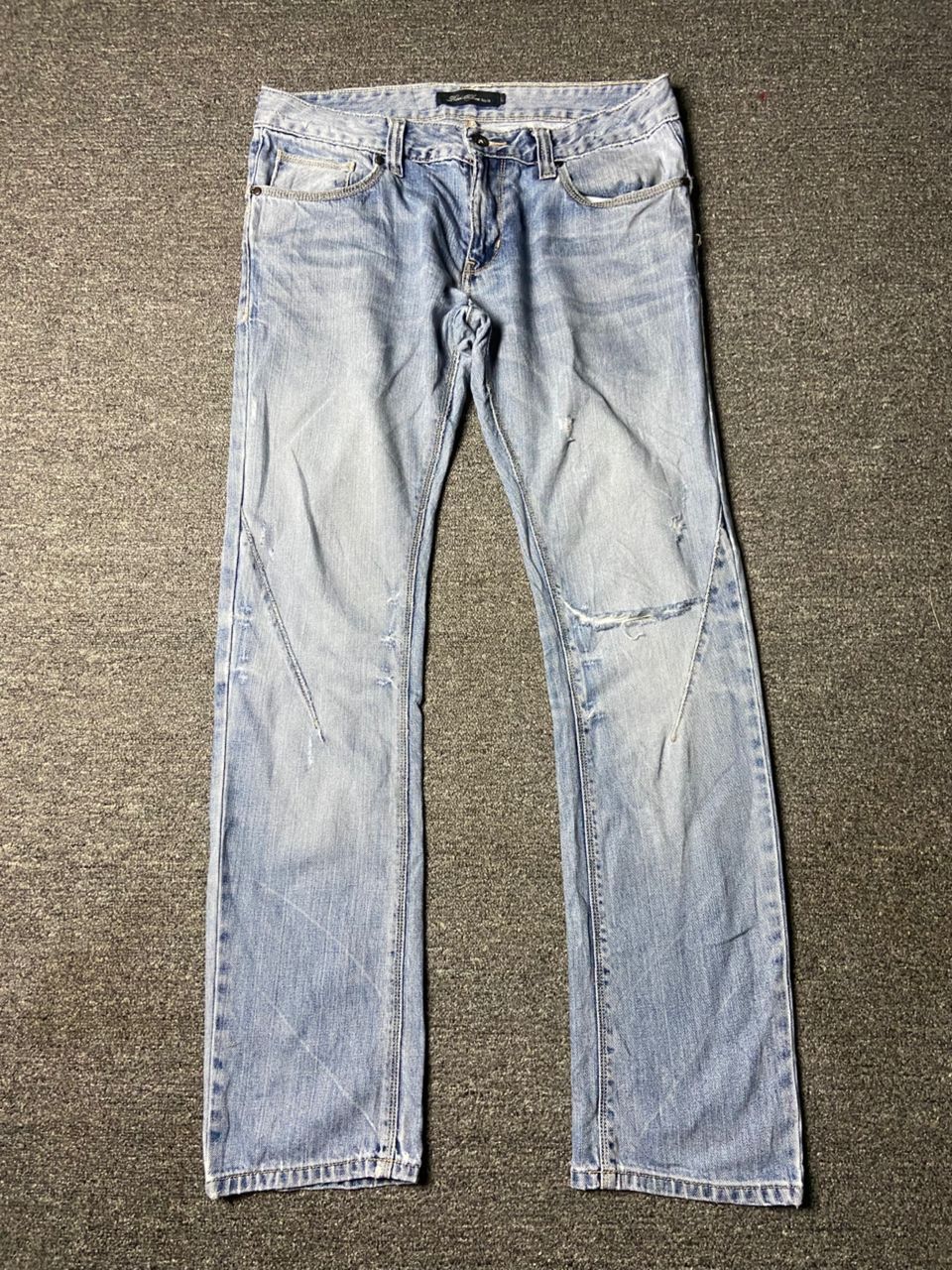 Japanese Brand Roots Three Style Distressed Denim Jeans (162) Size US 34 / EU 50 - 1 Thumbnail