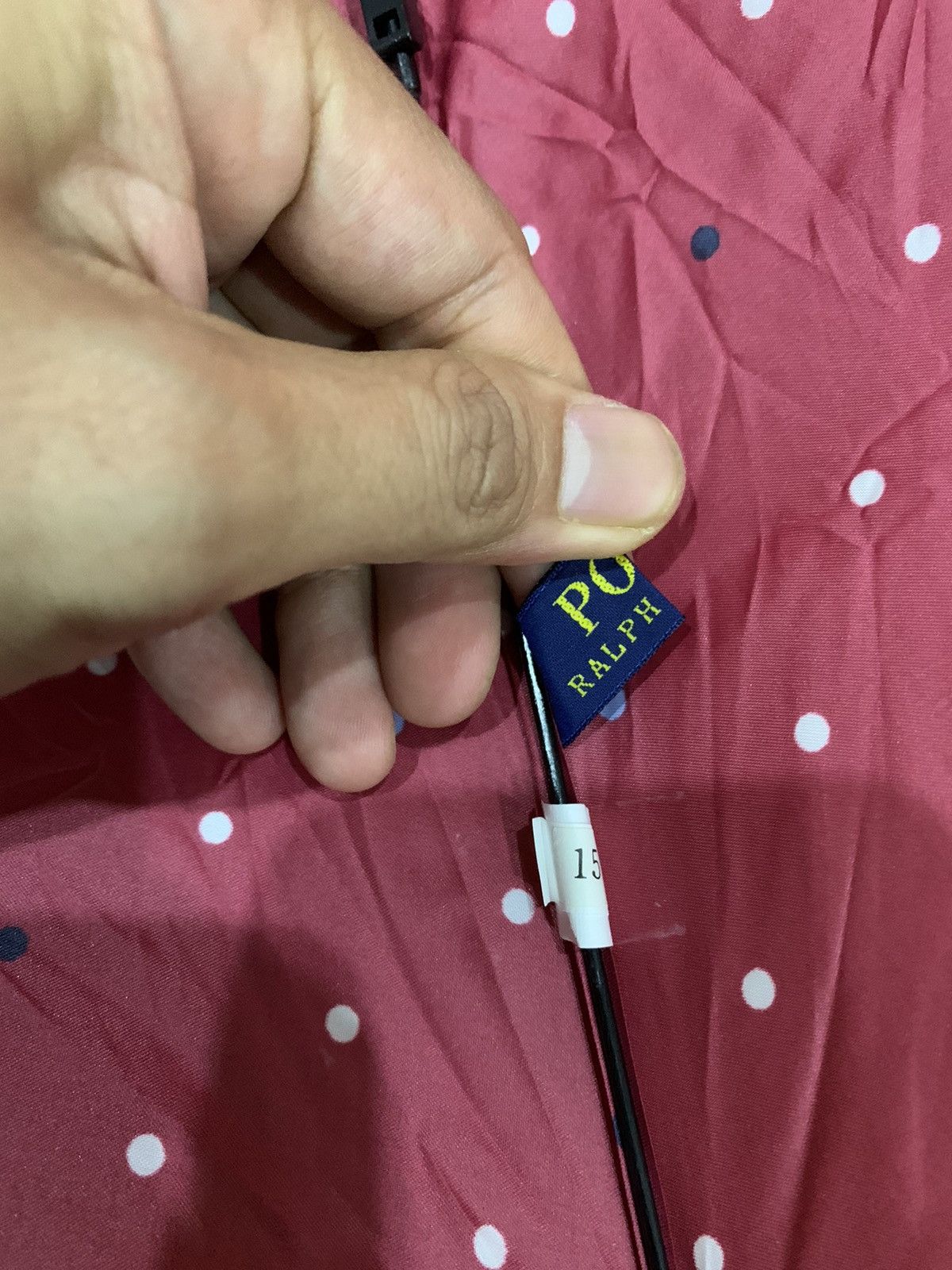Polo Ralph Lauren × Vintage POLO RALPH LAUREN POLKADOTS PRINT FOLDING UMBRELLA Size 38 - 4 Thumbnail