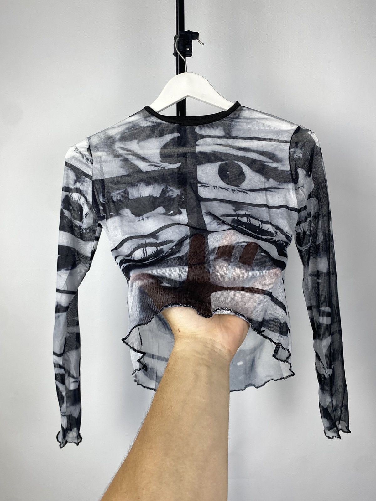 Designer × Japanese Brand Save The Queen Jean Paul Gaultier Style Mesh Top Blouses Size M / US 6-8 / IT 42-44 - 2 Thumbnail