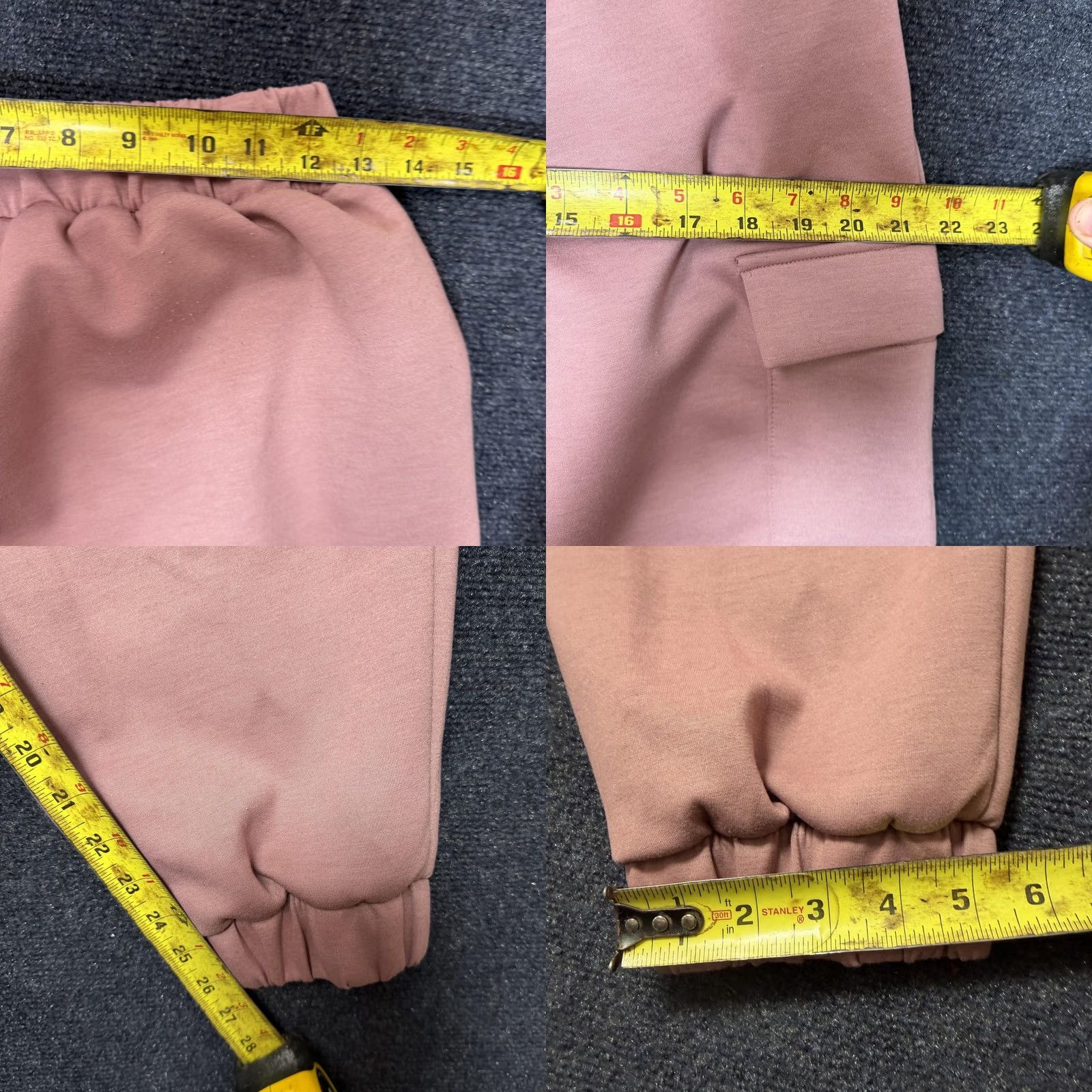 Express Express Sweatpants Jogger Womens Medium Pink Cargo Pockets Elastic Waist Lounge Size 32" / US 10 / IT 46 - 8 Thumbnail