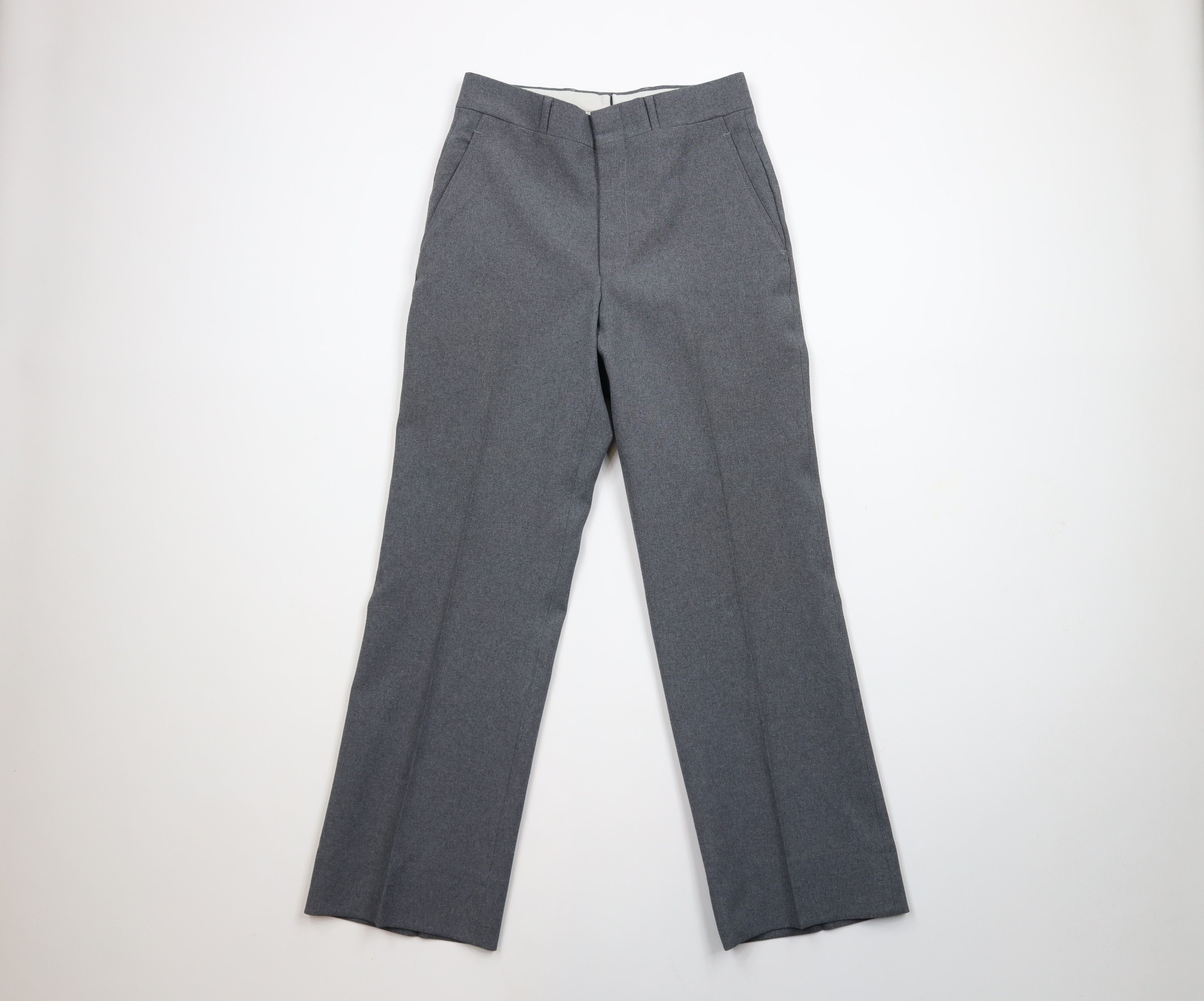 Vintage Vintage 70s Streetwear Wide Leg Chino Pants Heather Gray USA Size US 28 / EU 44 - 1 Thumbnail