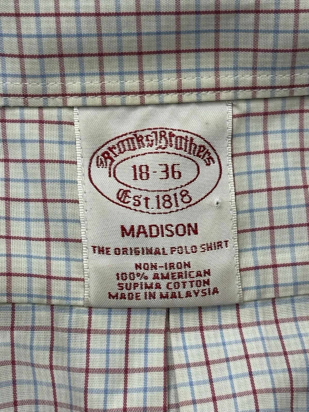 Brooks Brothers Brooks Brothers Shirt Mens 18 36 Madison The Original Polo Size US XXL / EU 58 / 5 - 2 Thumbnail
