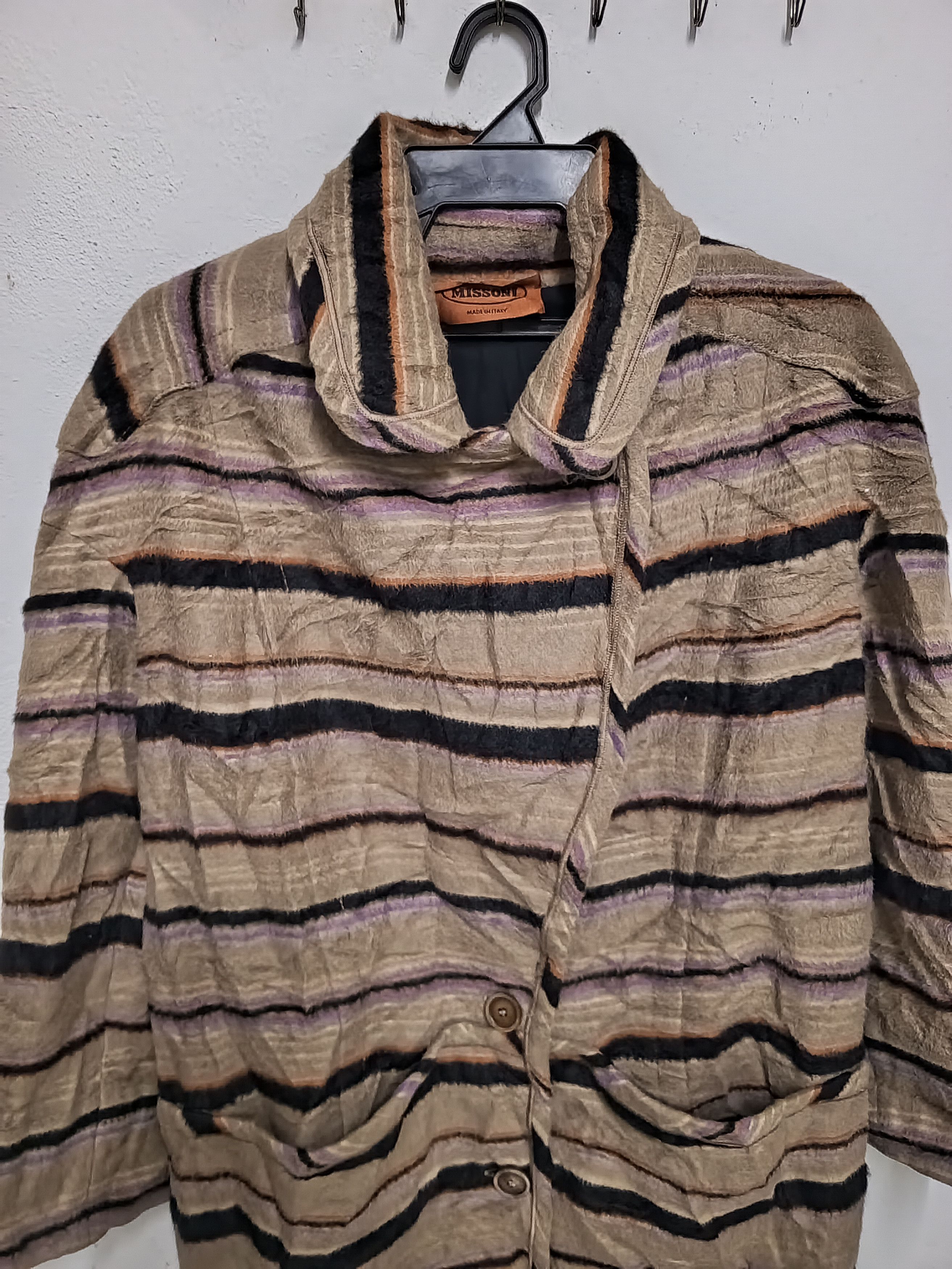 Missoni Massoni wool long coat Size US L / EU 52-54 / 3 - 6 Thumbnail