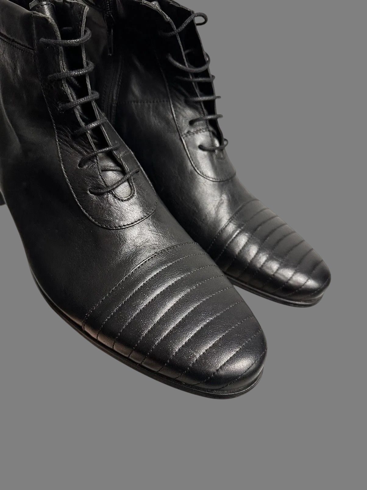 Other AS98 Leather High Combat Boots Rick Owens Guidi Western Size US 11 / EU 44 - 10 Thumbnail