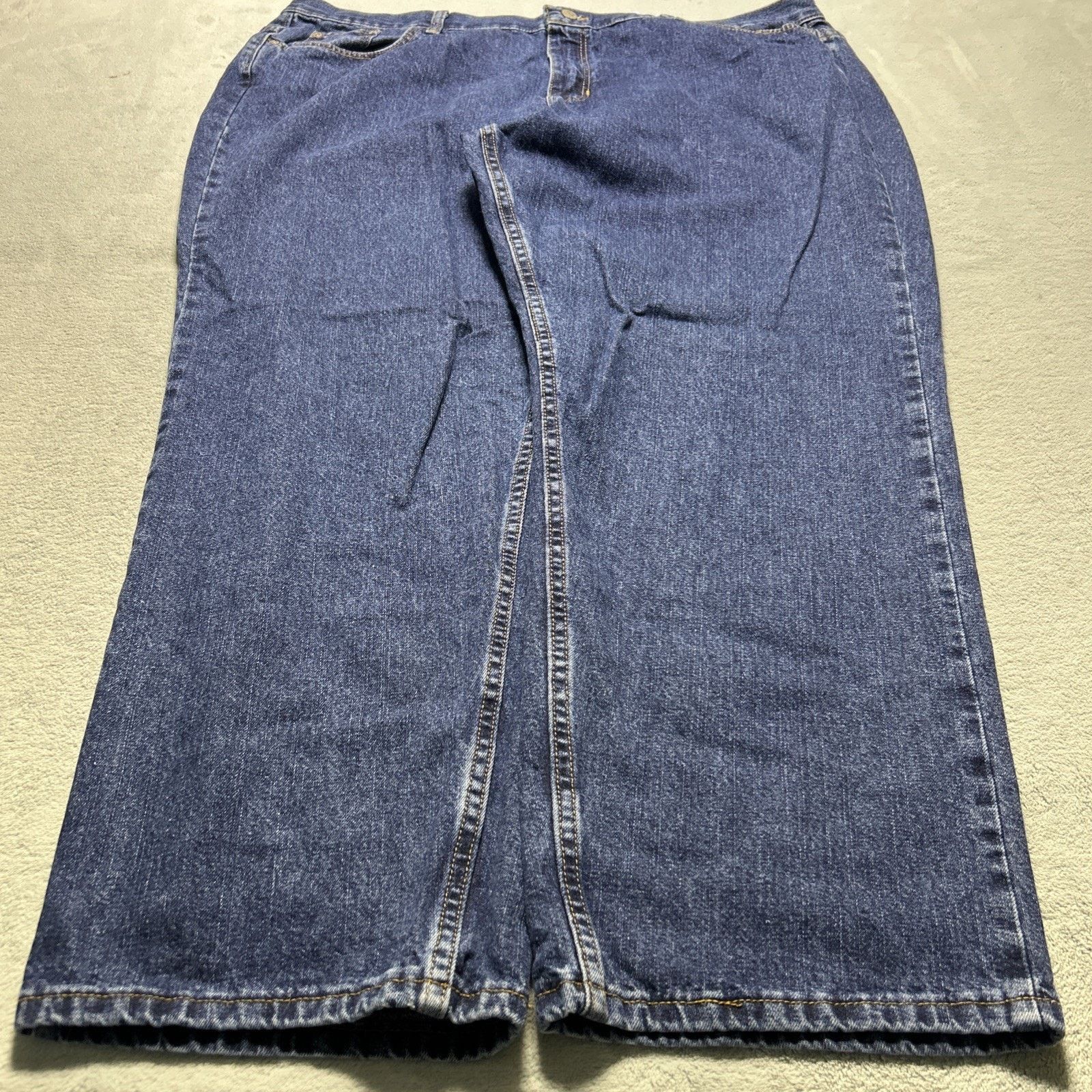 Faded Glory Beyond Baggy Jeans Womens 24W 43x28 Loose Hamilton Wide Size US 43 - 6 Thumbnail