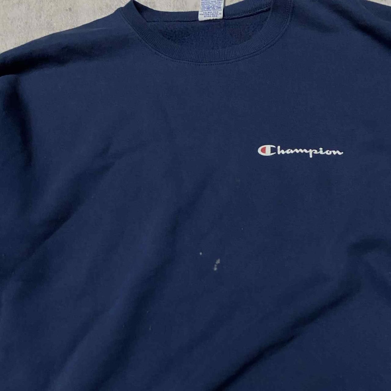 Champion Navy blue Champion sweatshirt with embroidered logo Size US XL / EU 56 / 4 - 5 Thumbnail