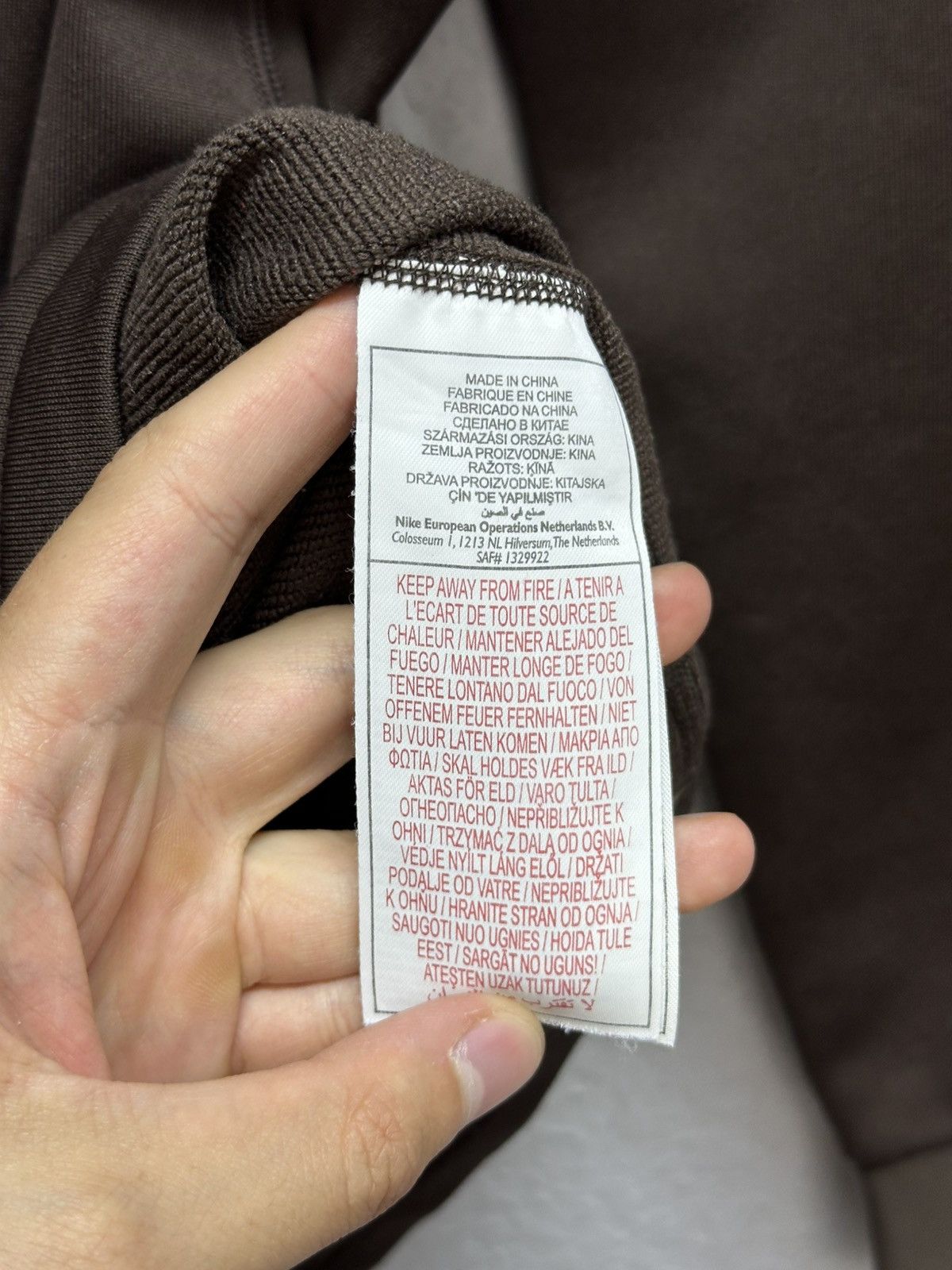 Travis Scott Vintage Nike Barcelona 2008 Long Sleeve Travis Scott Brown Size US S / EU 44-46 / 1 - 9 Thumbnail