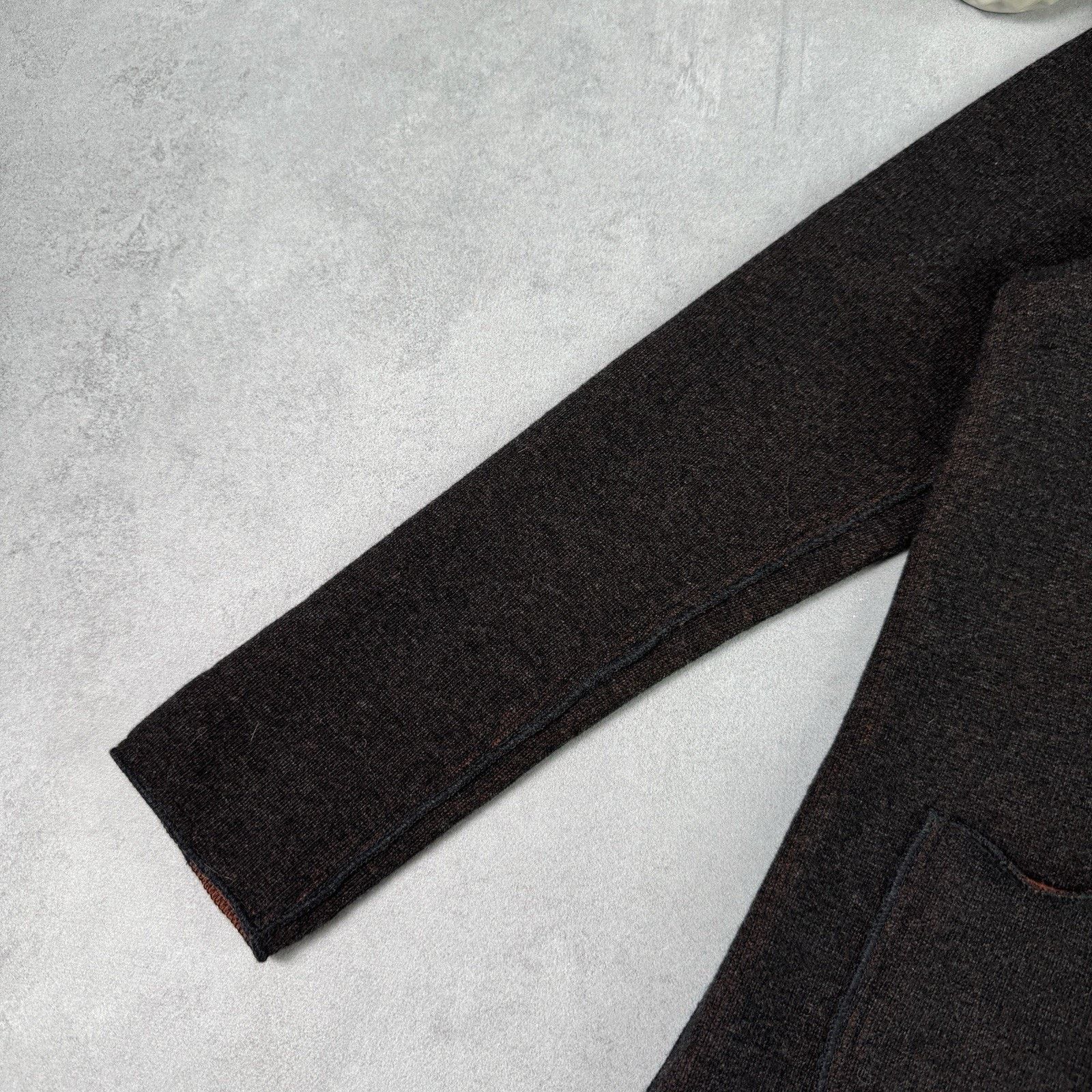 Corneliani Cc Corneliani Collection Blazer Cardigan Wool Size 52 Brown Size US L / EU 52-54 / 3 - 7 Thumbnail