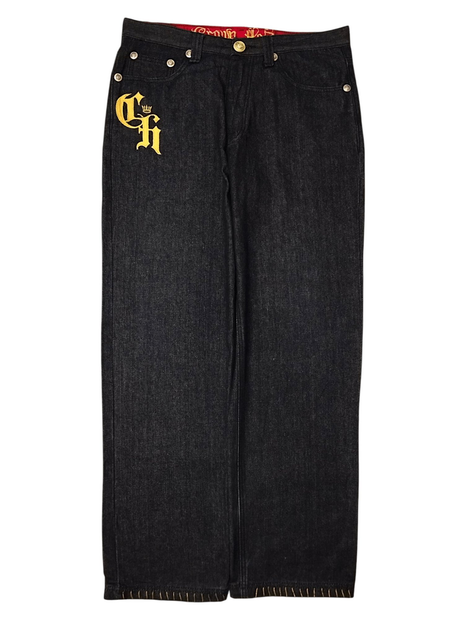 JNCO × Southpole VTG CROWN HOLDER JEANS EMBROIDERED Size US 32 / EU 48 - 2 Thumbnail