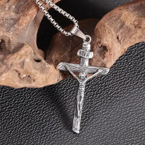 Jewelry Christian Cross Necklace Size ONE SIZE - 4 Thumbnail