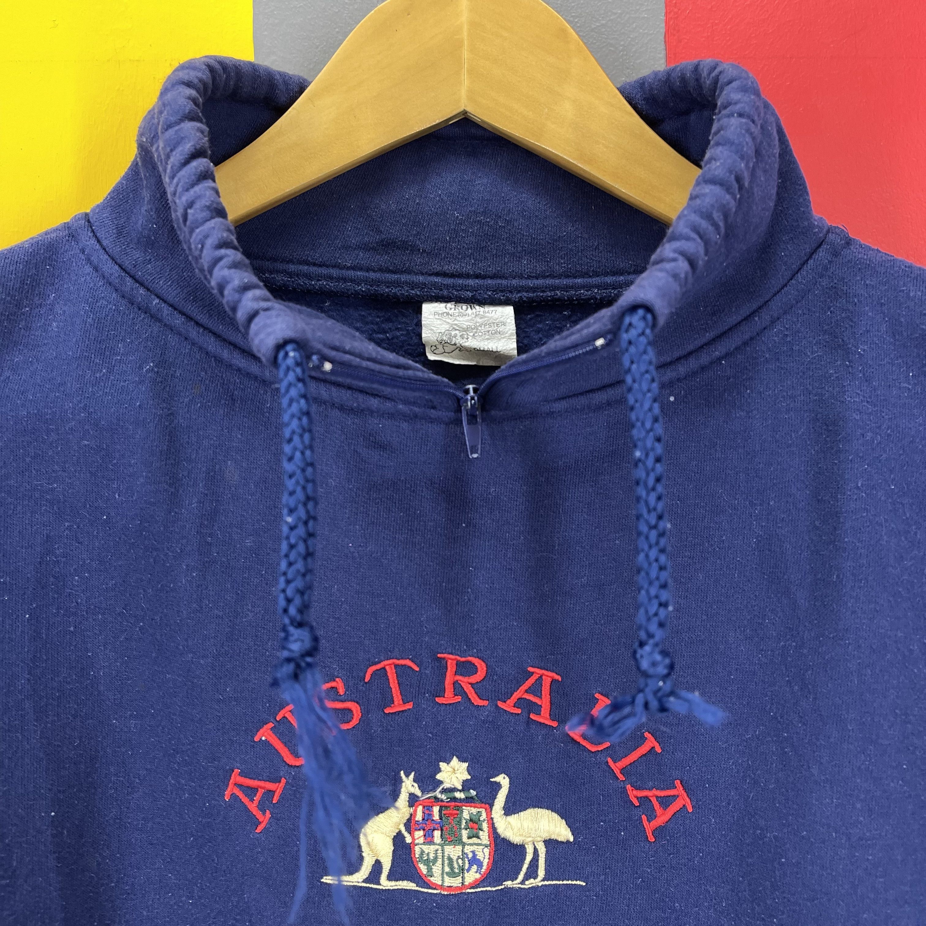 Vintage 90s Vintage AUSTRALIA Turtle Neck Sweatshirt #1130/AN Size M / US 6-8 / IT 42-44 - 3 Thumbnail