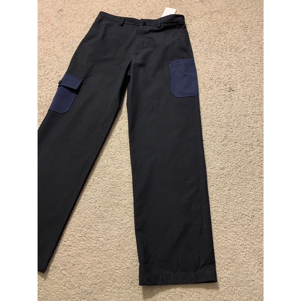 Theory THEORY PROJECT NAVY WIDE LEG CARGO PANTS Size US 32 / EU 48 - 5 Thumbnail