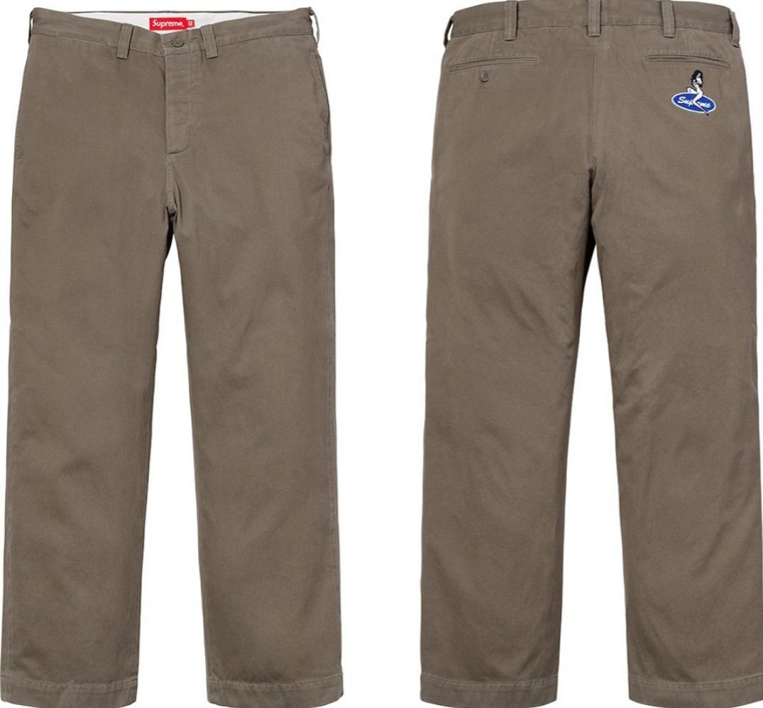 Supreme Supreme Pin Up chino pants | Grailed