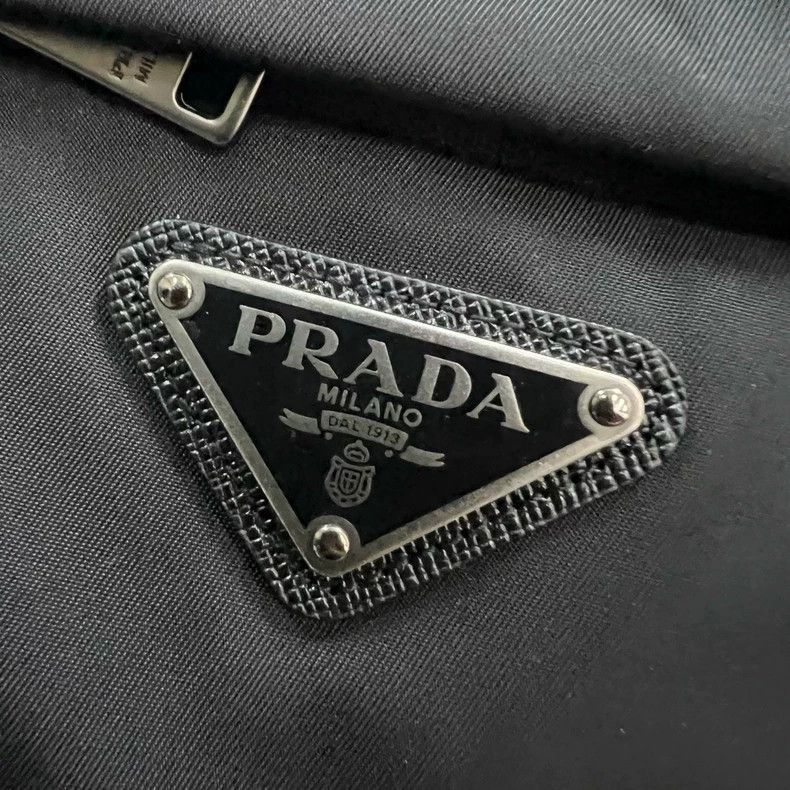 Prada Prada Co-branded black side striped triangle logo jacket 25 Size US S / EU 44-46 / 1 - 3 Thumbnail