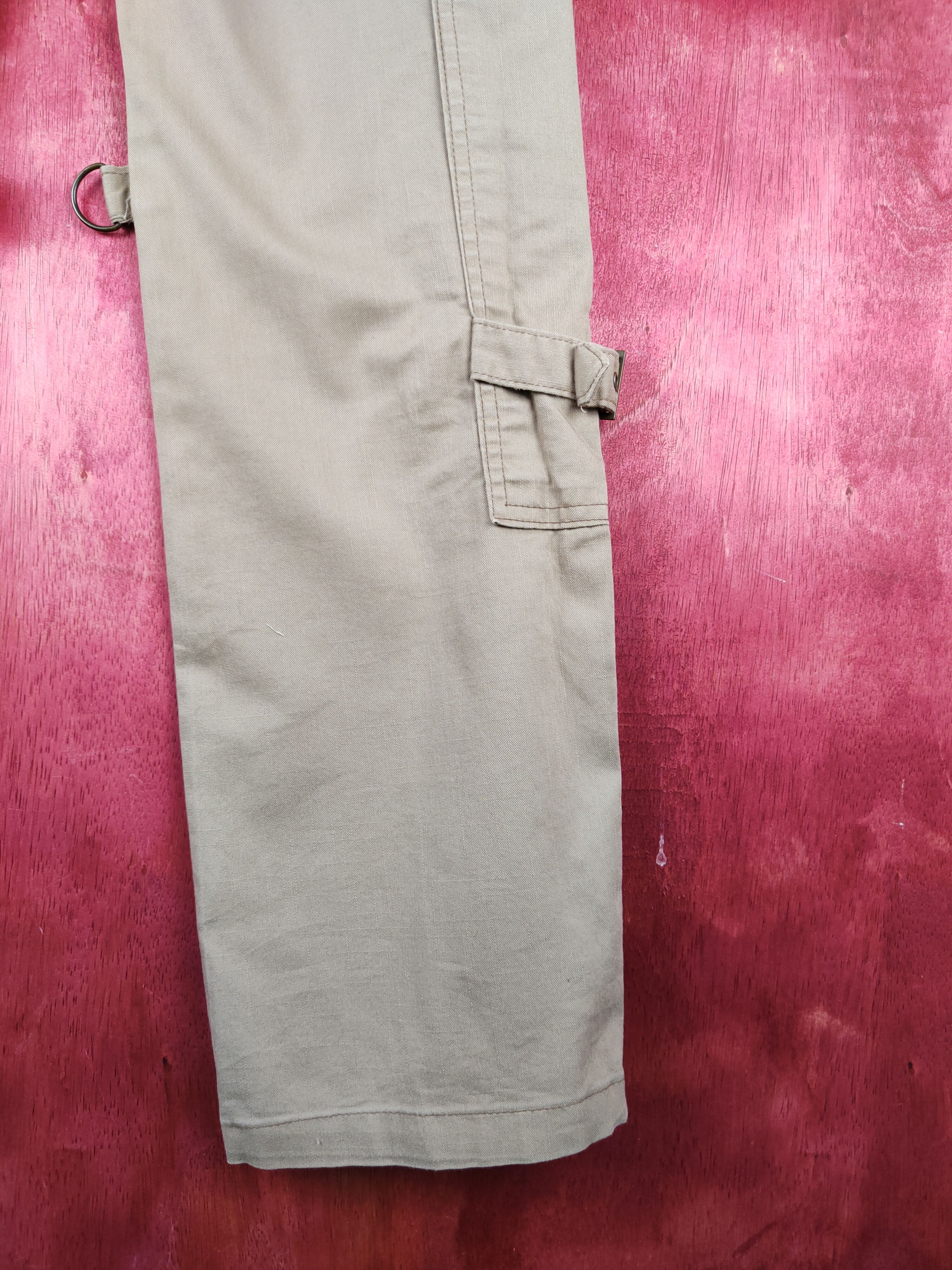 Japanese Brand Cashy Beige Multipocket Tactical Cargo Pants #S1259 Size 28" / US 6 / IT 42 - 12 Thumbnail