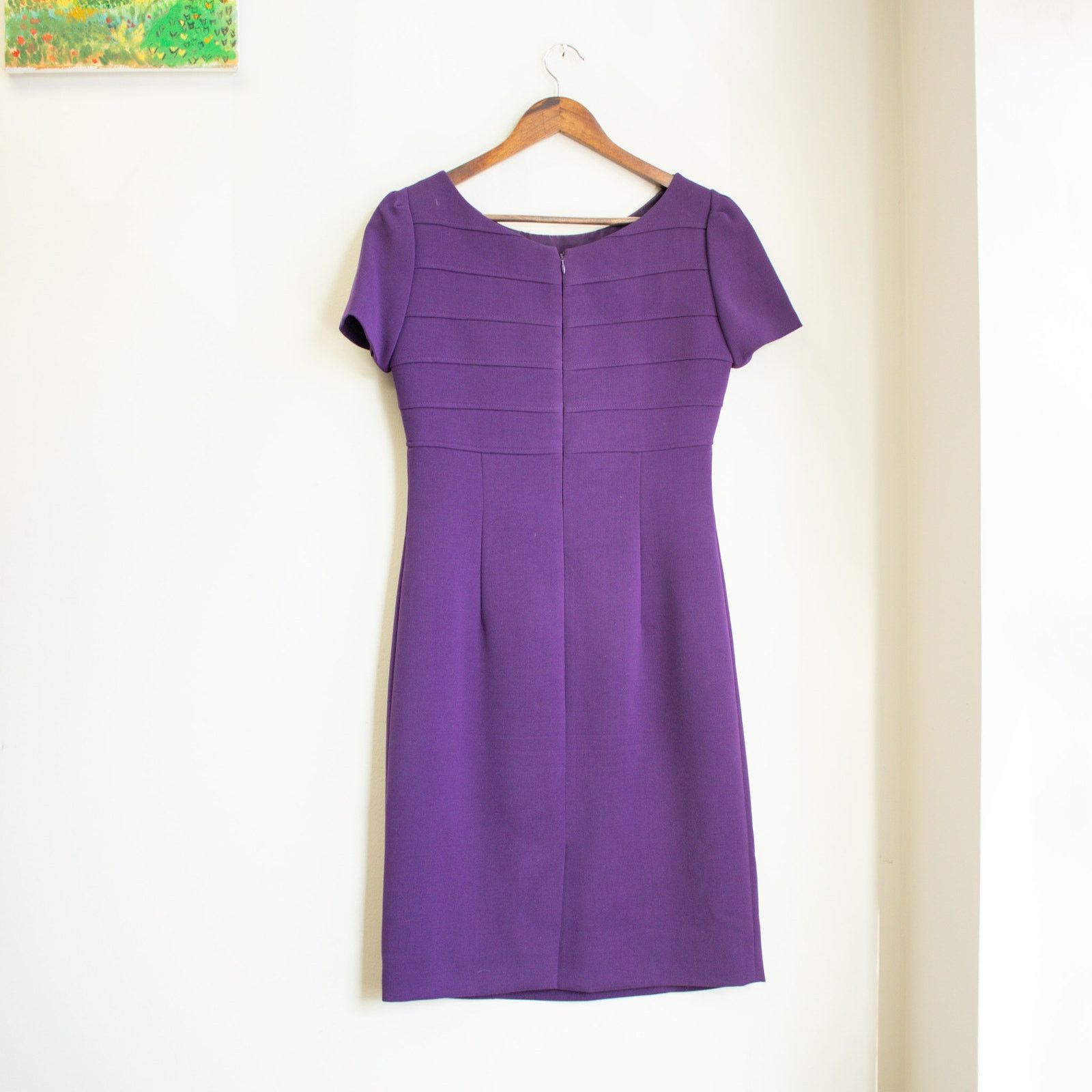 Elie Tahari Tahari Arthur S. Levine Purple Cocktail Dress Size 2 Size XS / US 0-2 / IT 36-38 - 2 Thumbnail