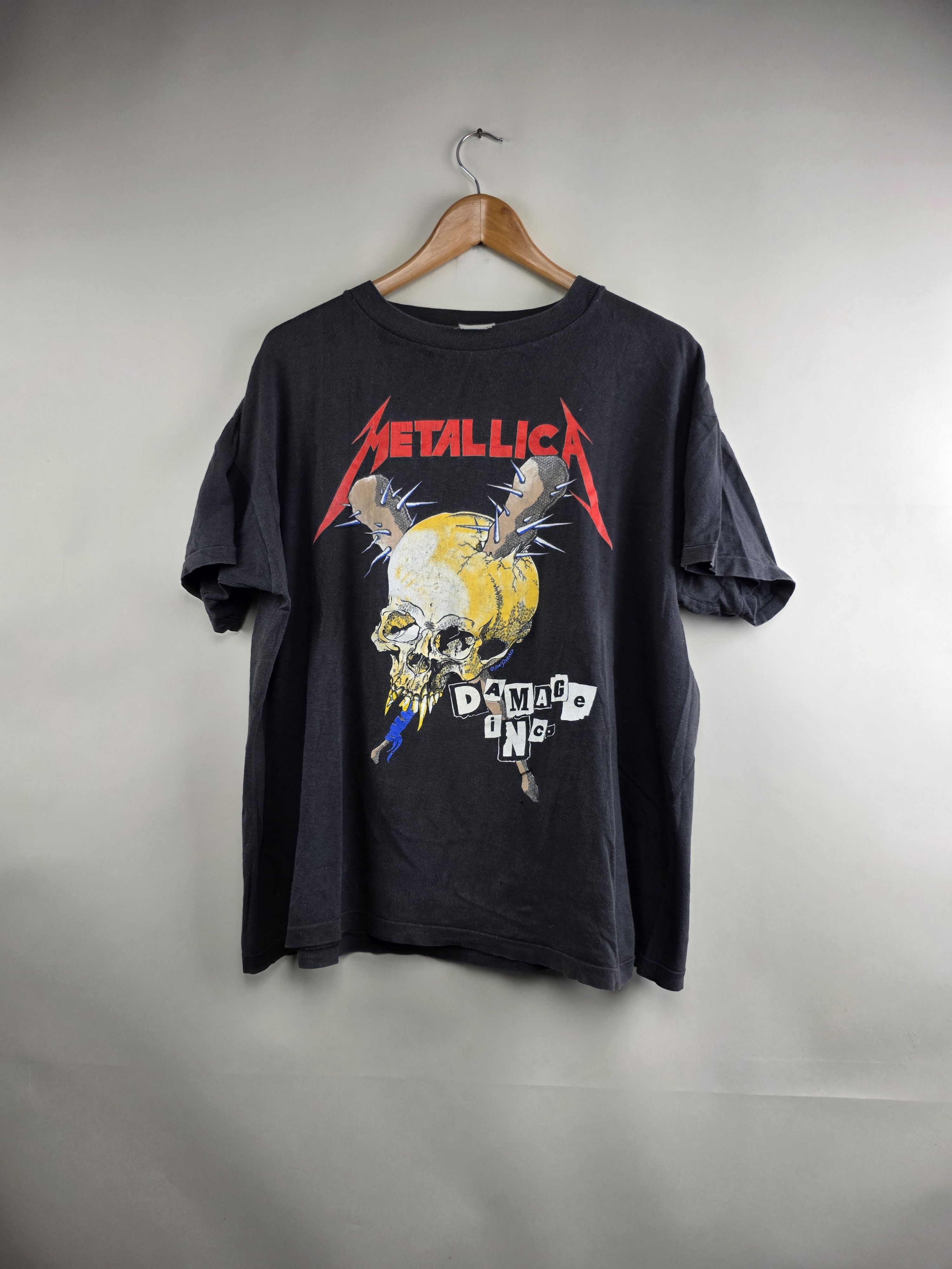 Band Tees × Vintage 1986 Metallica Damage Inc Tour XL 24" 26" Size US XL / EU 56 / 4 - 1 Thumbnail