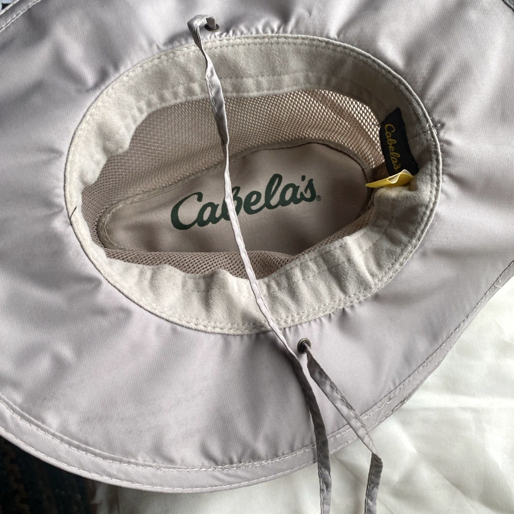 Vintage Cabela’s Airflow Sun Hat Unisex Adults Hat M Beige Wide Brim Outdoor Fishing Hiking Camping Summer Spring Fall Size ONE SIZE - 2 Thumbnail