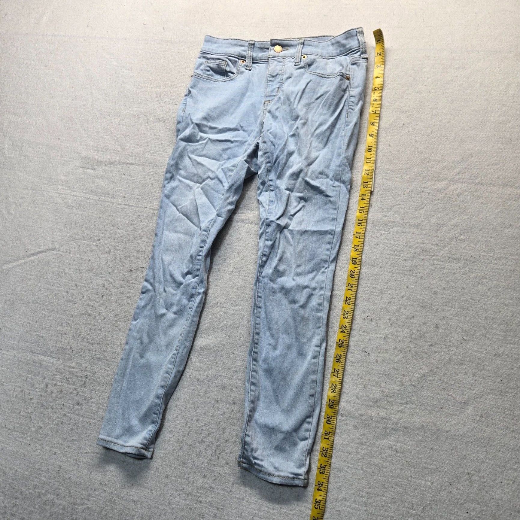 Vintage VINTAGE Universal Thread Women's Skinny Jeans Mid Rise Light Blue Denim Pants Size 2/26 26in Inseam Size 26" / US 2 / IT 38 - 7 Thumbnail