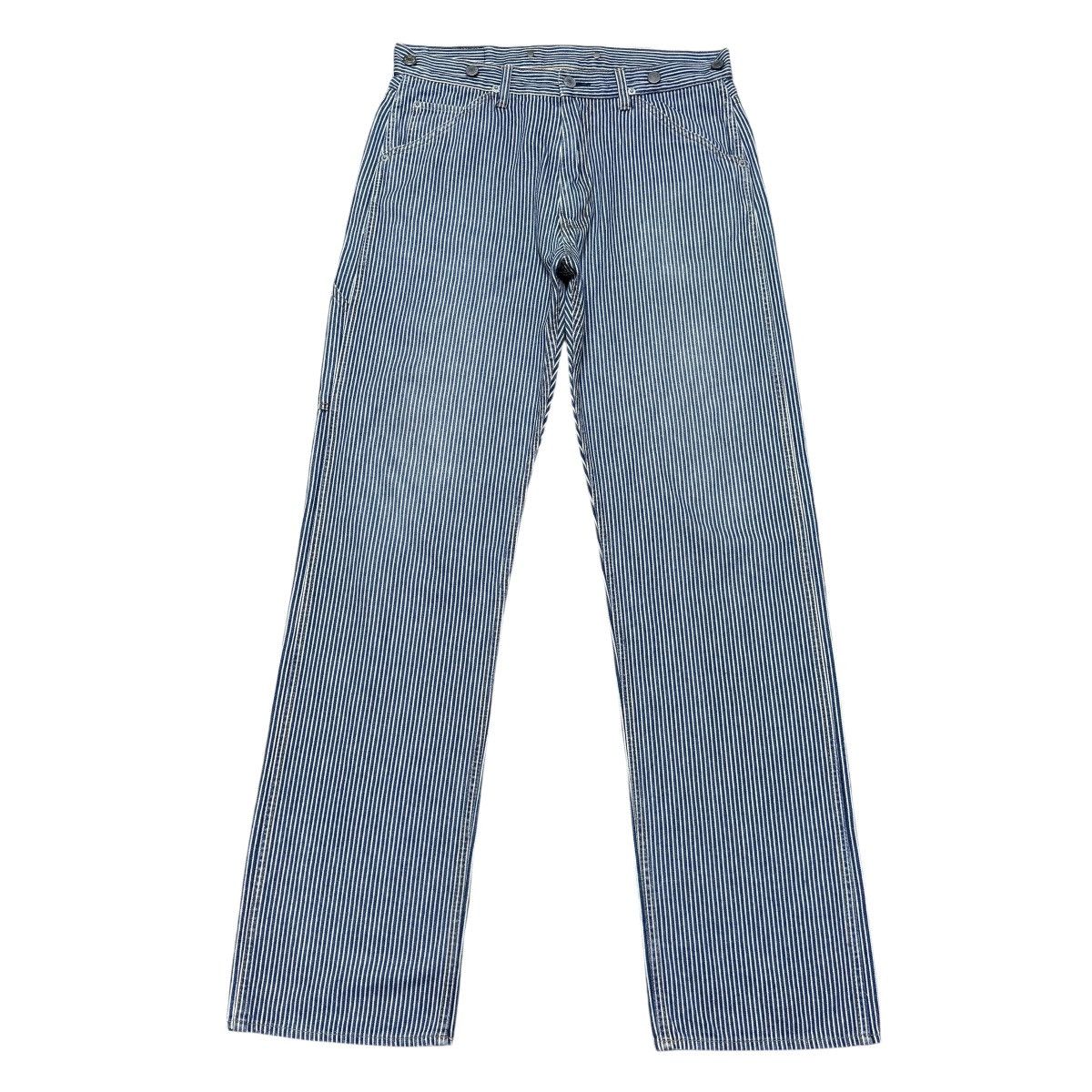 Hysteric Glamour Hysteric Glamour Kinky Hickory Striped Carpenter Pants Size US 32 / EU 48 - 2 Thumbnail