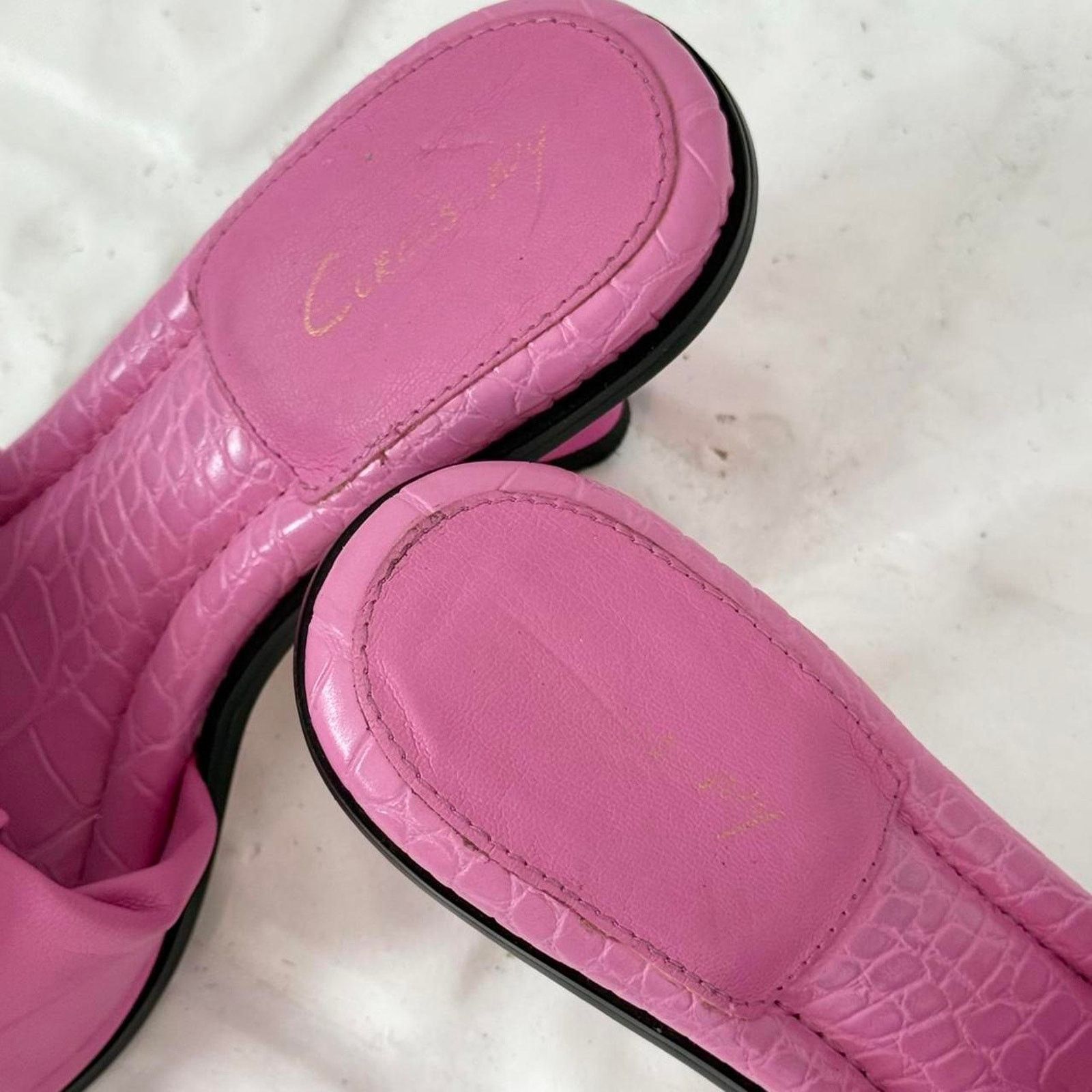 Sam Edelman ✿ hot pink ruched kitten heel mules circus by sam edelman ✿ Size US 8 / IT 38 - 5 Thumbnail