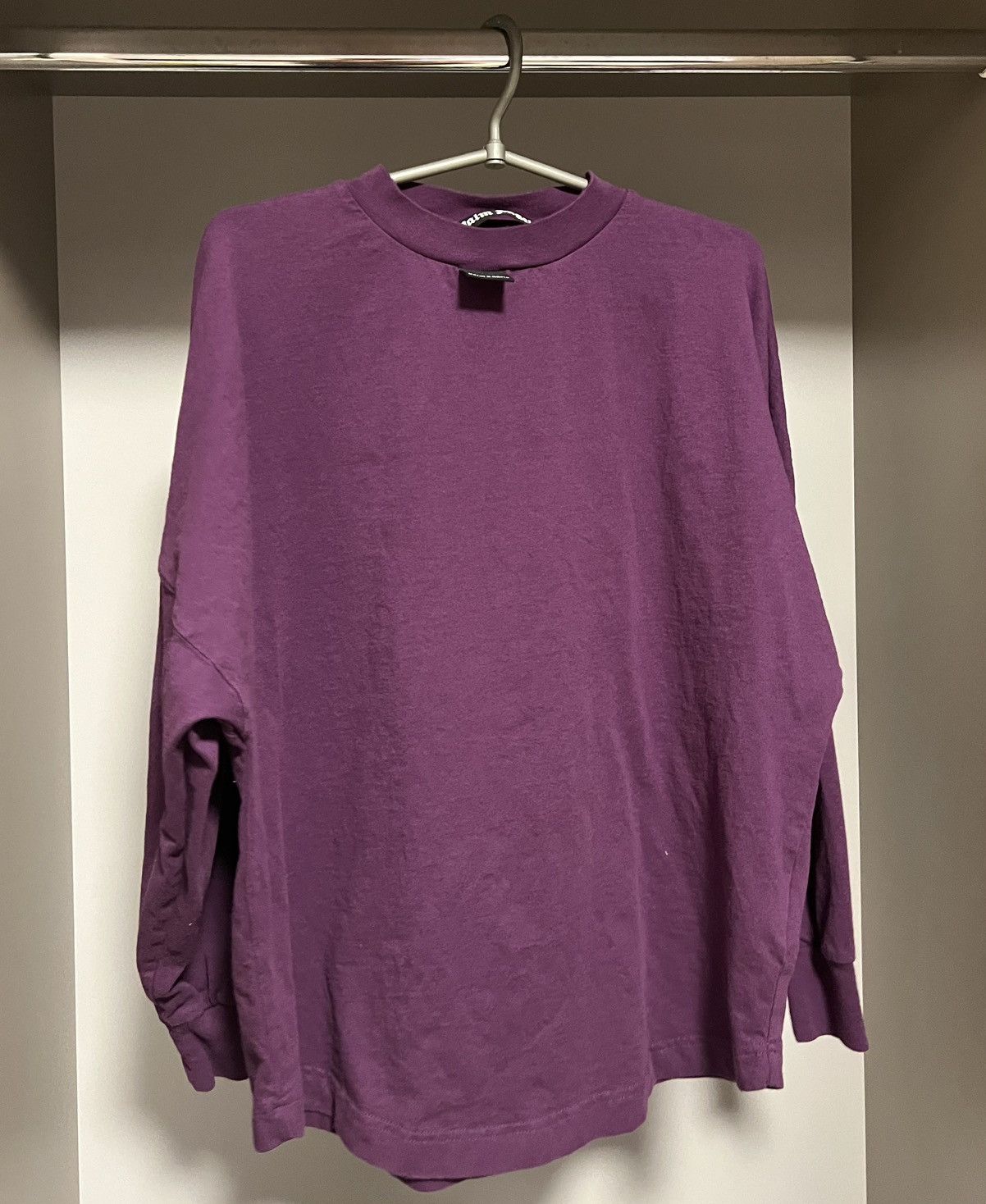 Palm Angels Palm Angels Purple Blurry logo Long Sleeve T-Shirt Size US S / EU 44-46 / 1 - 2 Thumbnail