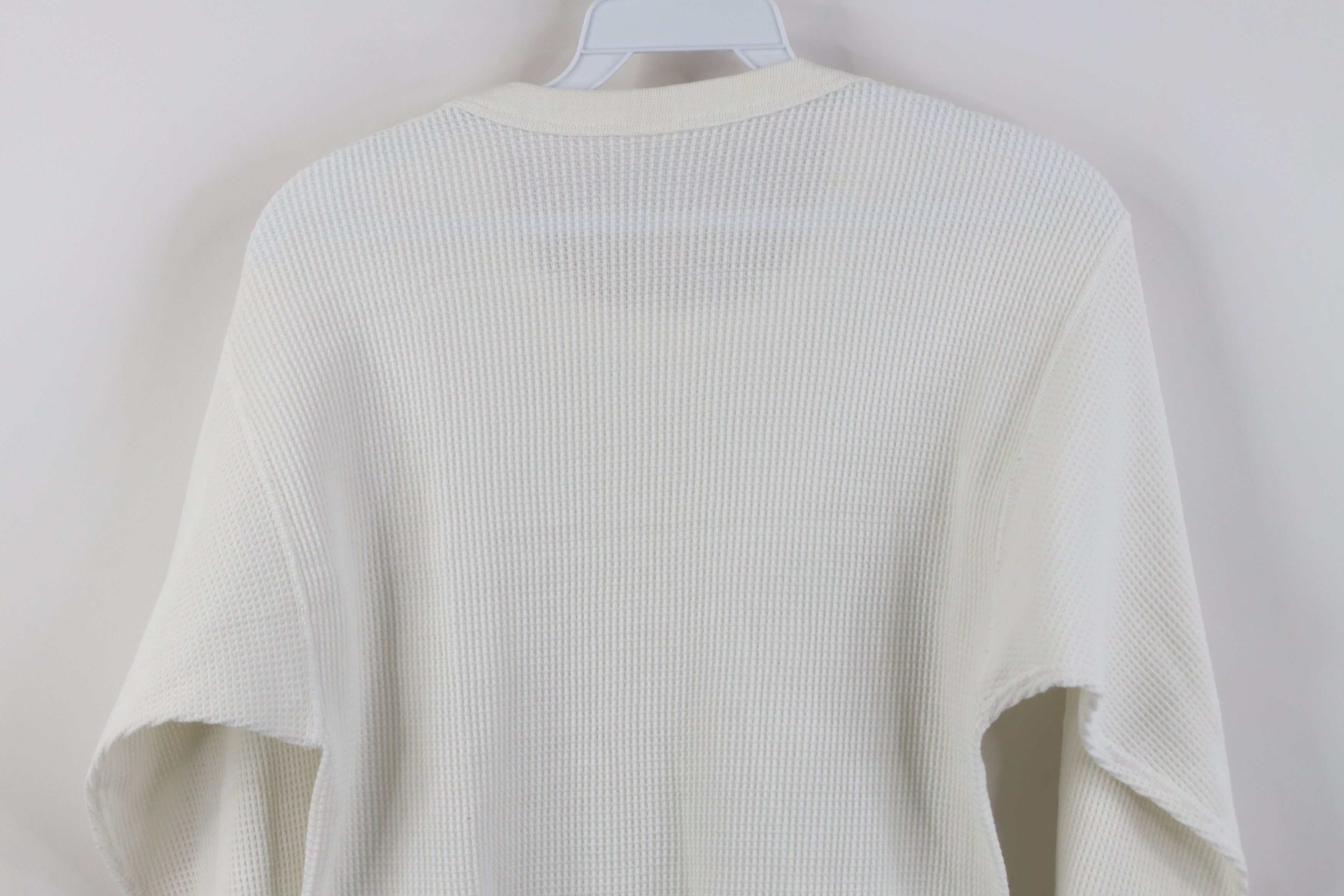 Vintage Vintage 70s Streetwear Knit Long Sleeve T-Shirt White USA Size US XL / EU 56 / 4 - 10 Thumbnail