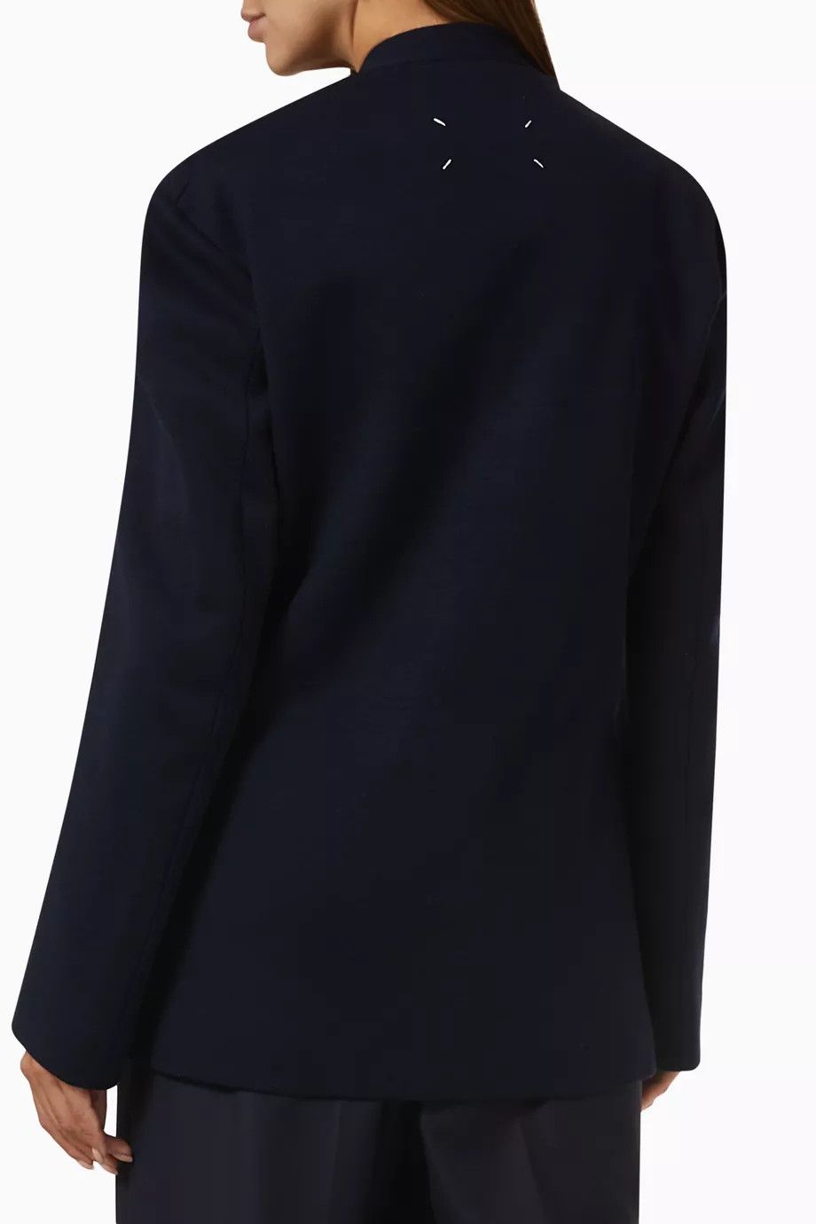 Maison Margiela o1y0625 Blazer in Midnight Blue Size XS / US 0-2 / IT 36-38 - 4 Thumbnail