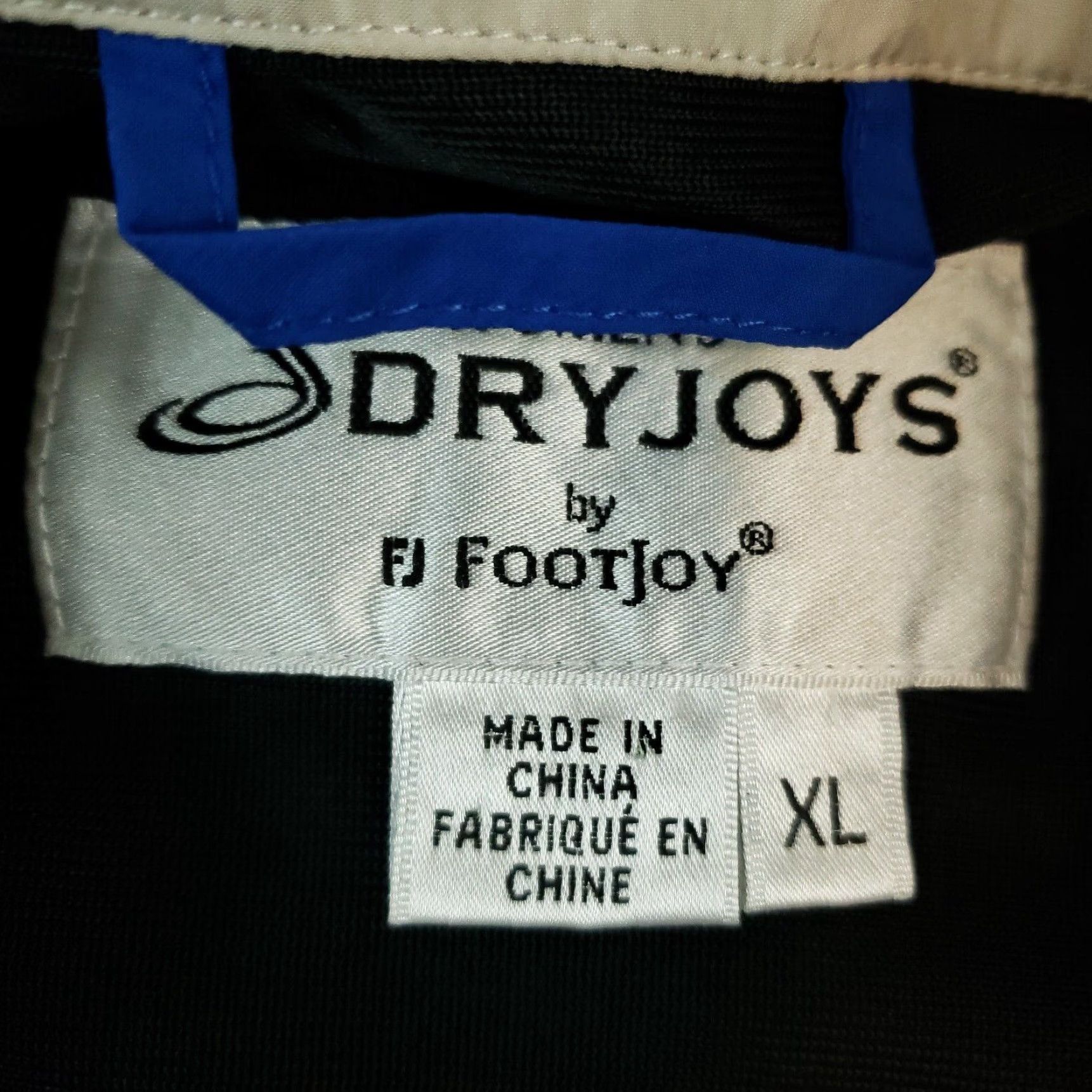 Footjoy Golf Dryjoy Footjoy Jacket Womens XL Extra Large Blue 1/4 Zip Short Sleeve Size 40" / US 18 - 5 Thumbnail