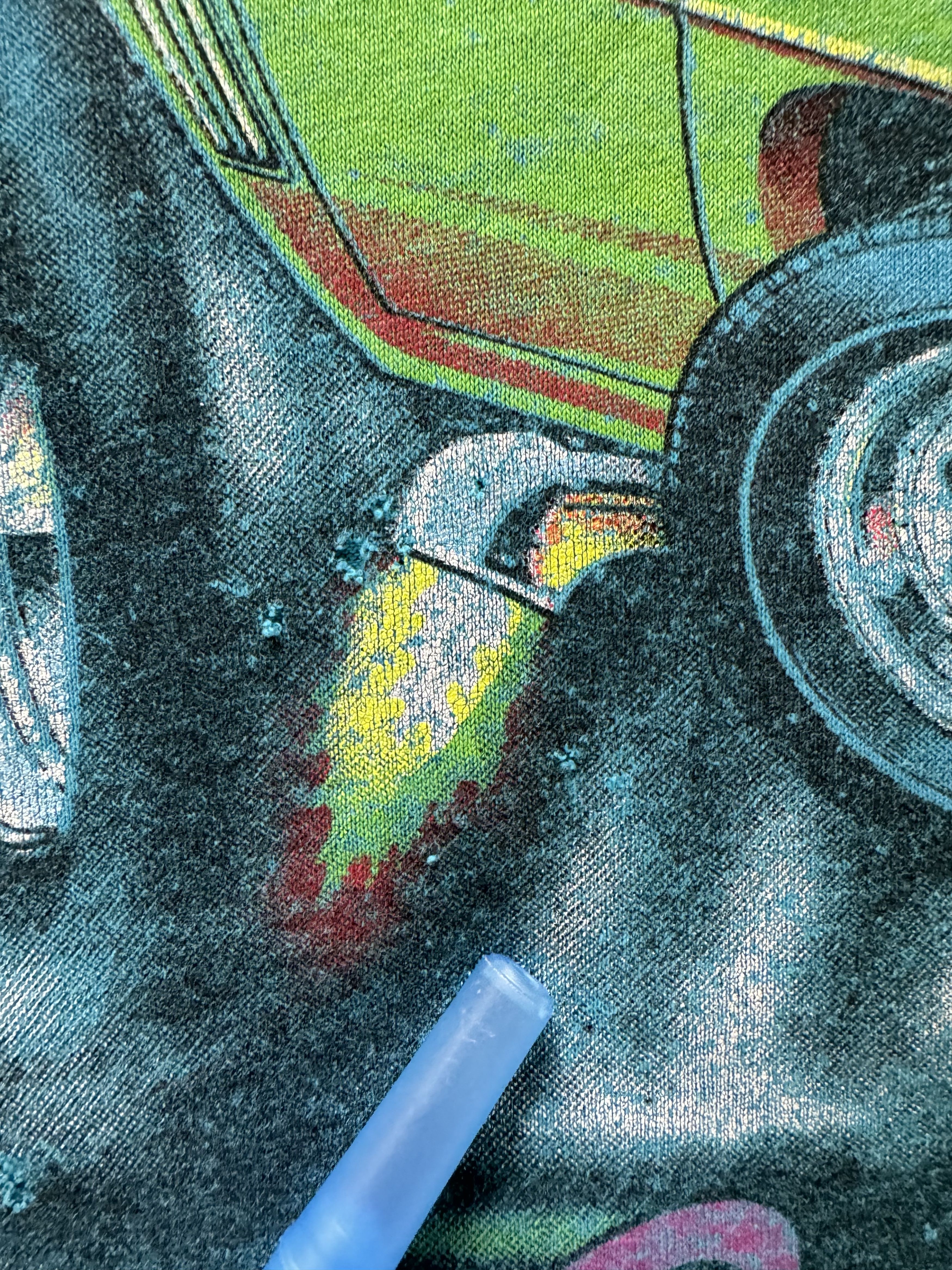 Chevrolet × Vintage Thrashed 1988 Chevy Camaro "Born Bad" Art T-shirt Size US M / EU 48-50 / 2 - 9 Thumbnail