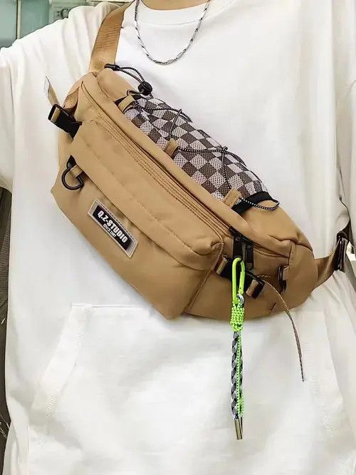 Ring Of Fire Patch Drawstring Design Waist Bag Size ONE SIZE - 2 Thumbnail